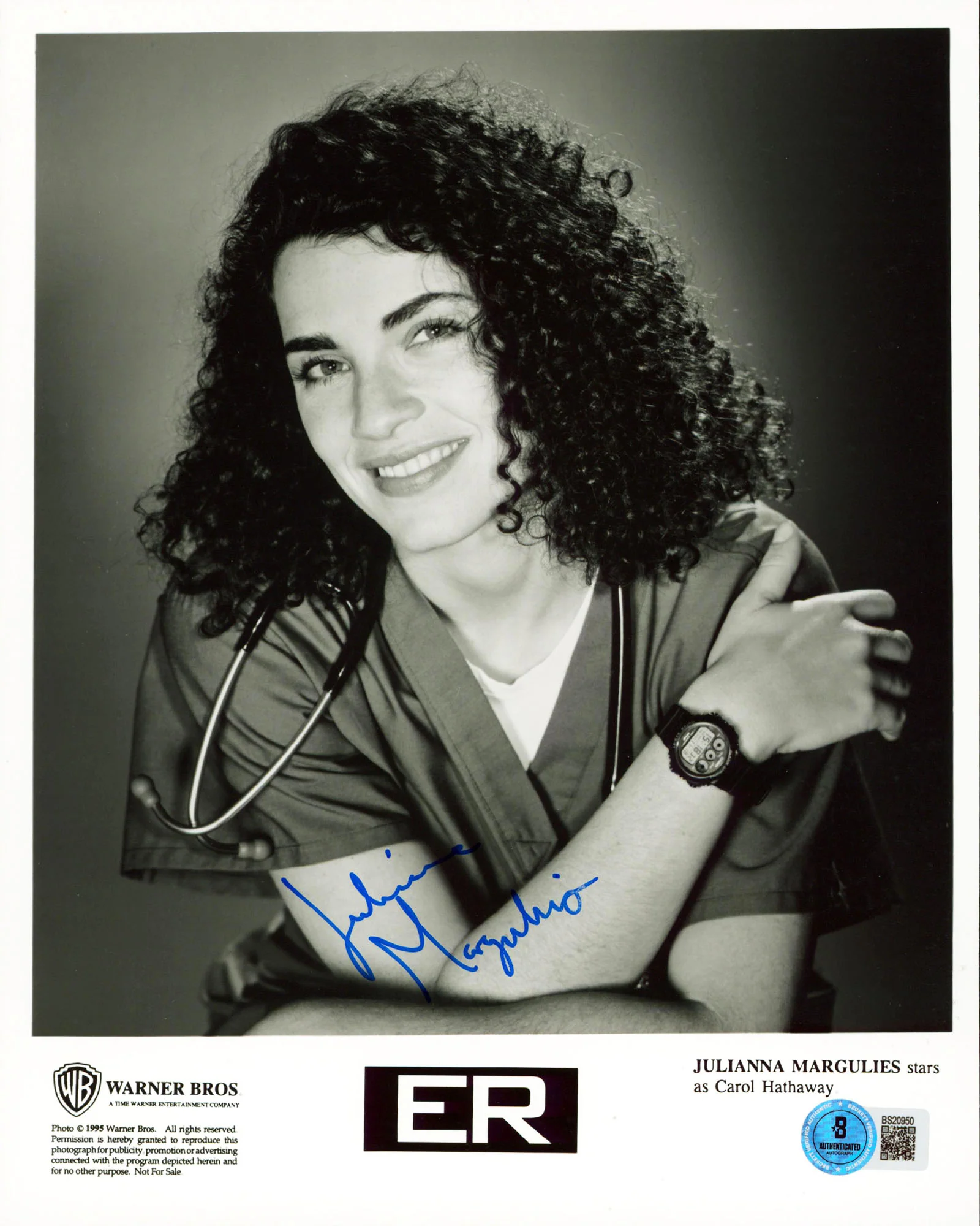 Julianna Margulies ER Authentic Signed 8x10 Vertical Photo BAS #BS20950 - Image 2