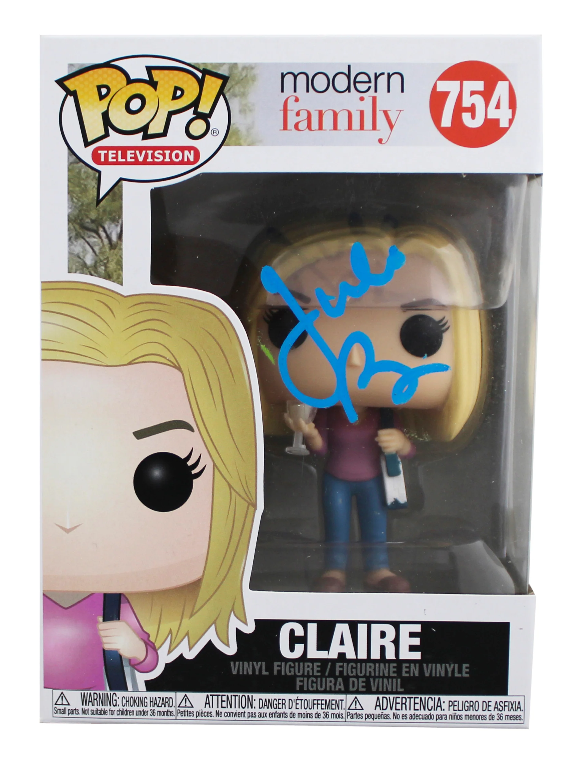Julie Bowen Modern Family Signed Claire #754 Funko Pop Vinyl Figure JSA #CD06272 - Image 2