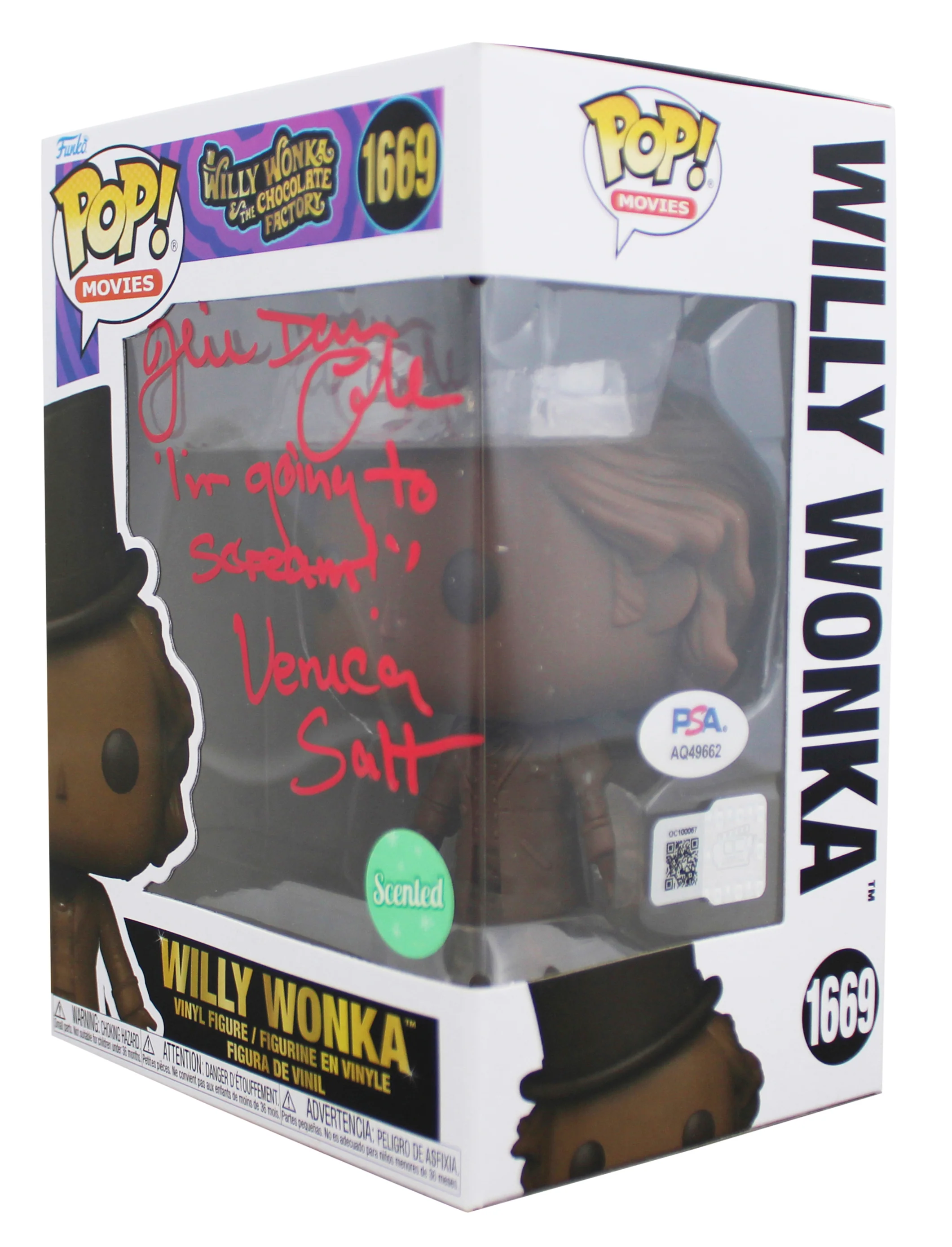 Julie Dawn Cole "Veruca Salt" Signed #1669 Funko Pop Vinyl Figure PSA #AQ49662 - Image 3
