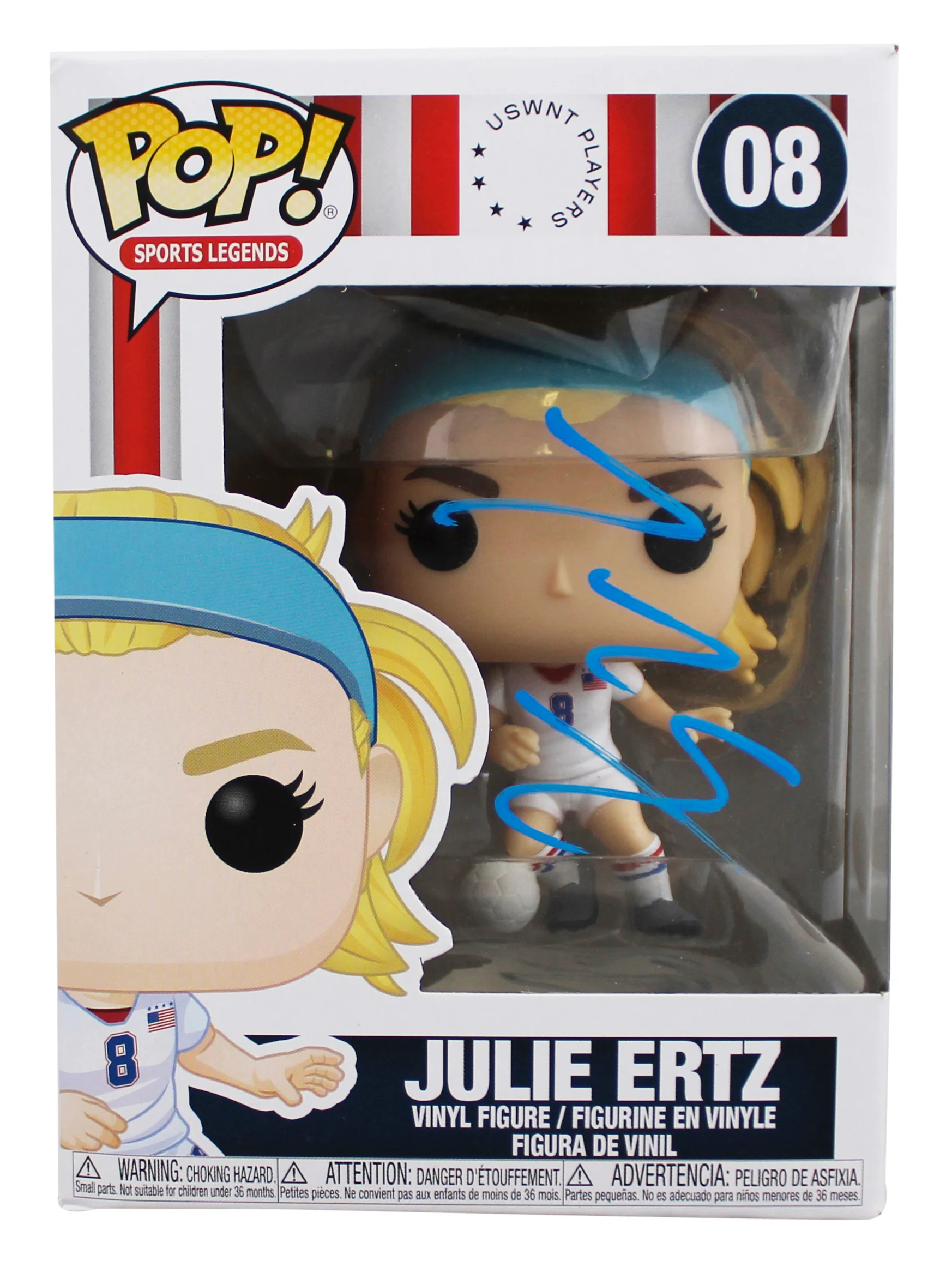 Julie Ertz USA Soccer Authentic Signed #08 Funko Pop Vinyl Figure JSA #CD80391