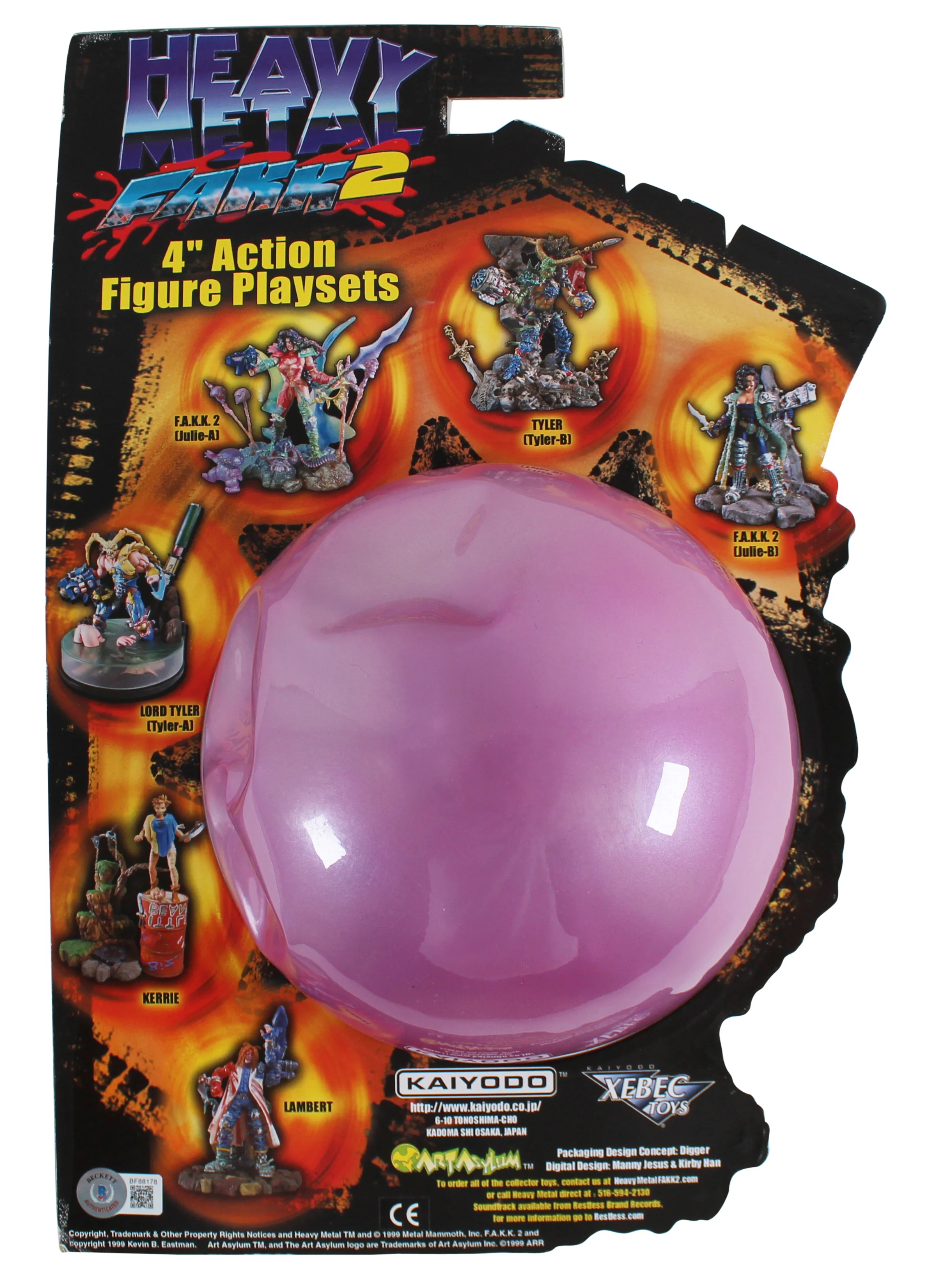 Julie Strain & Simon Bizley Signed Heavy Metal F.A.K.K 4" Action Figure BAS - Image 4