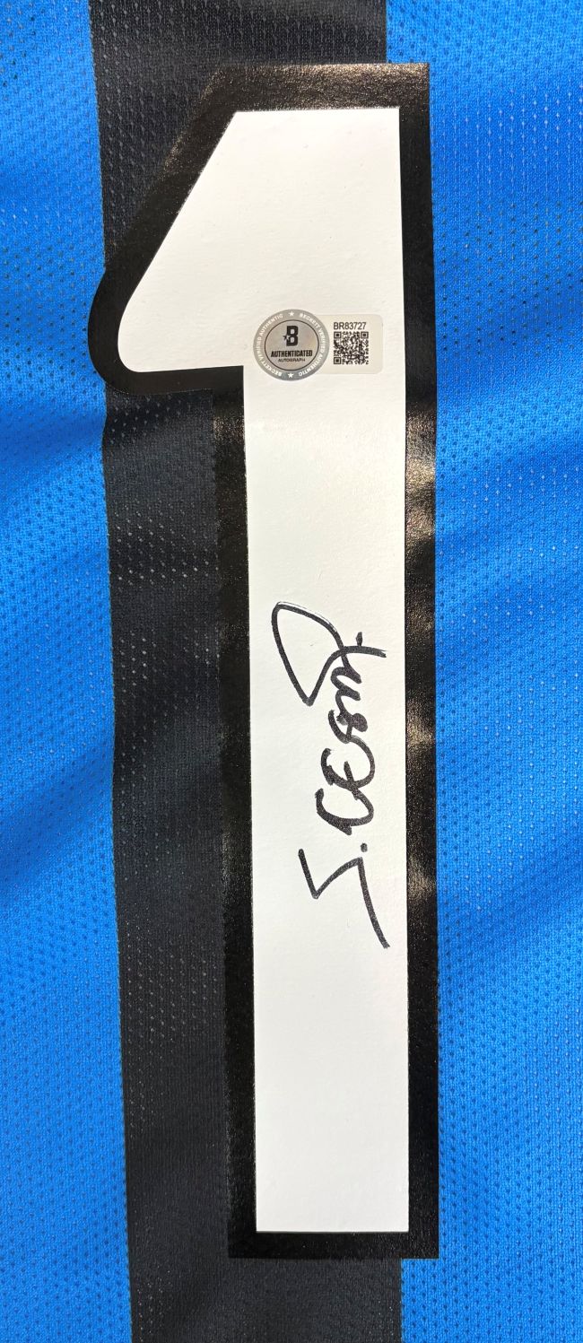 Julio Cesar Signed Inter Milan Nike 2010 Champions League Soccer Jersey BAS - Image 2