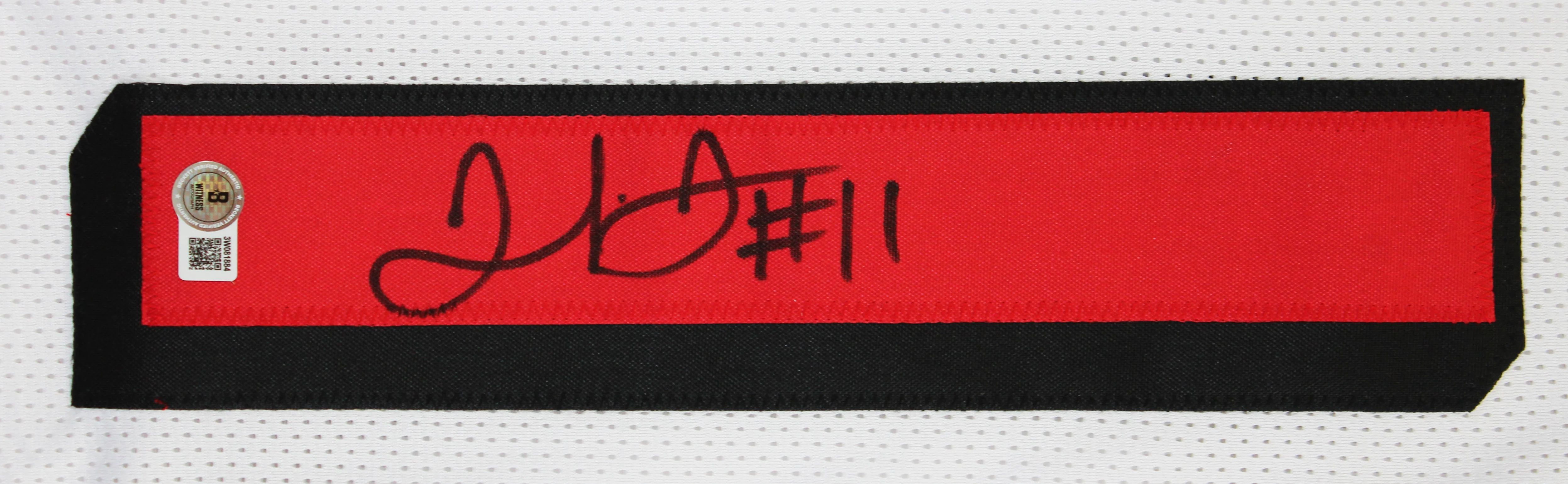 Julio Jones Authentic Signed White Pro Style Jersey Autographed BAS Witnessed - Image 3