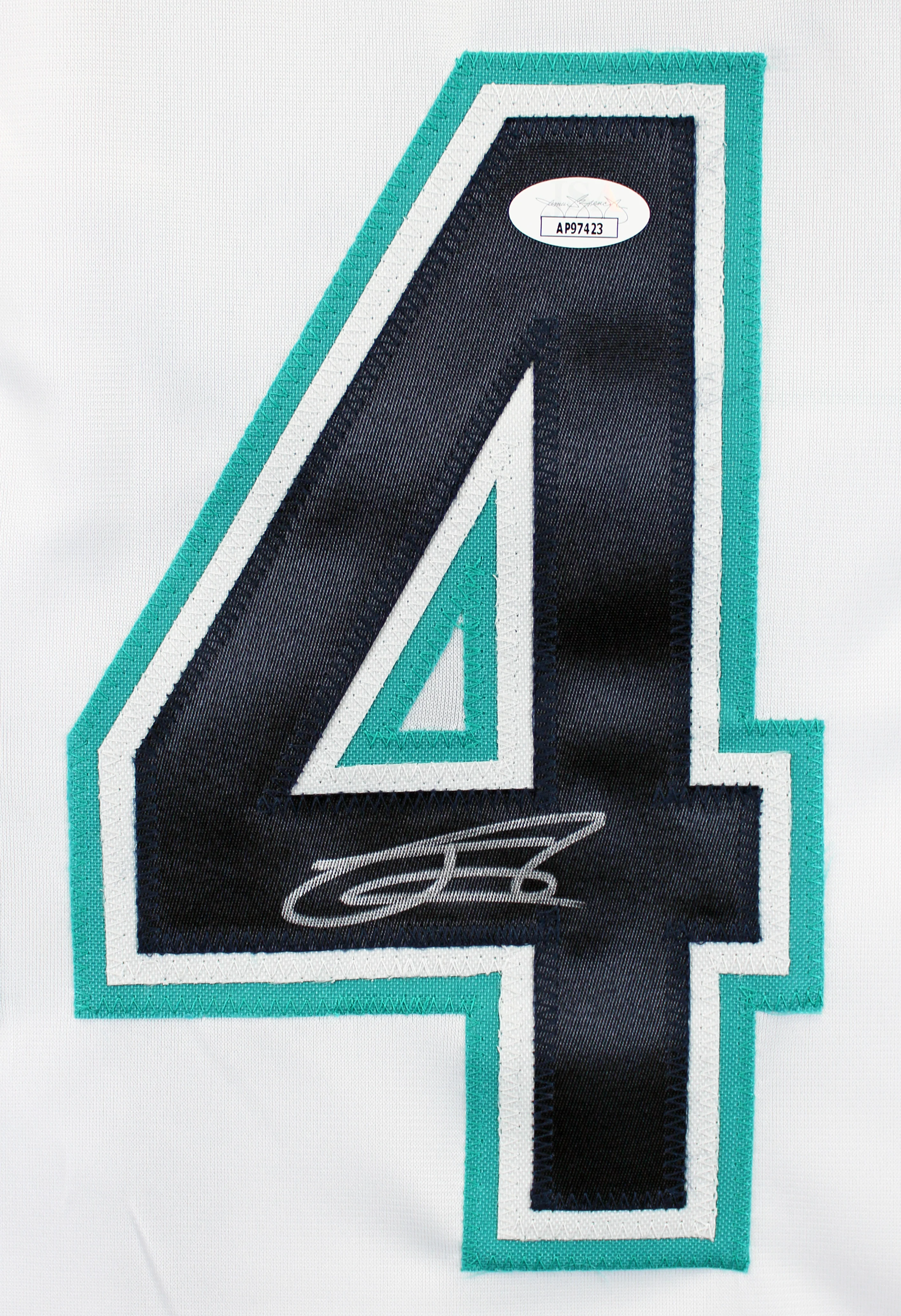 Julio Rodriguez Authentic Signed White Pro Style Jersey Autographed JSA 2 - Image 3