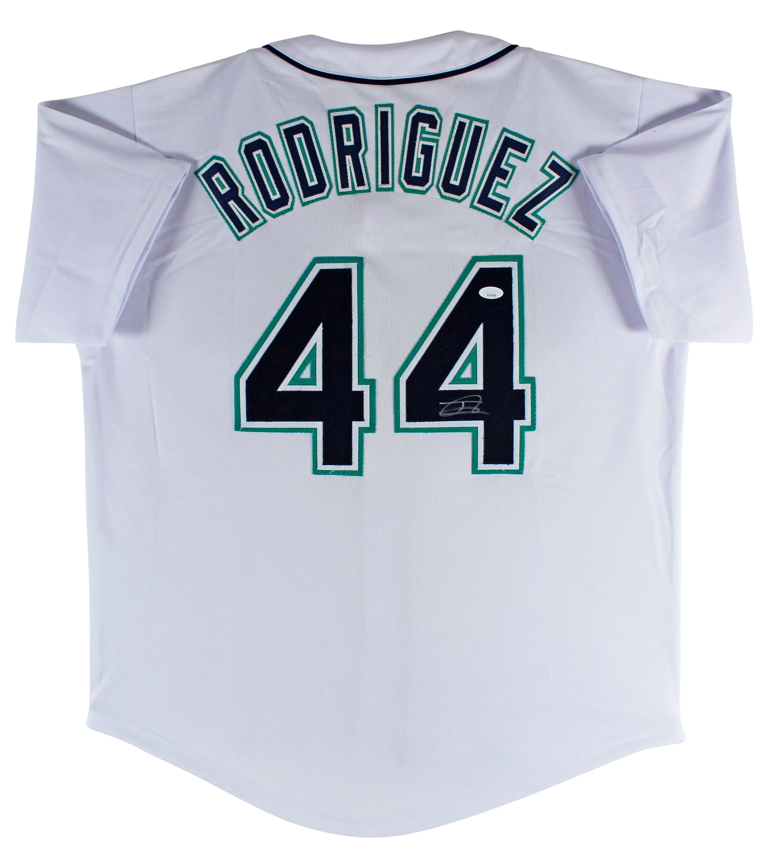 Julio Rodriguez Authentic Signed White Pro Style Jersey Autographed JSA - Image 2