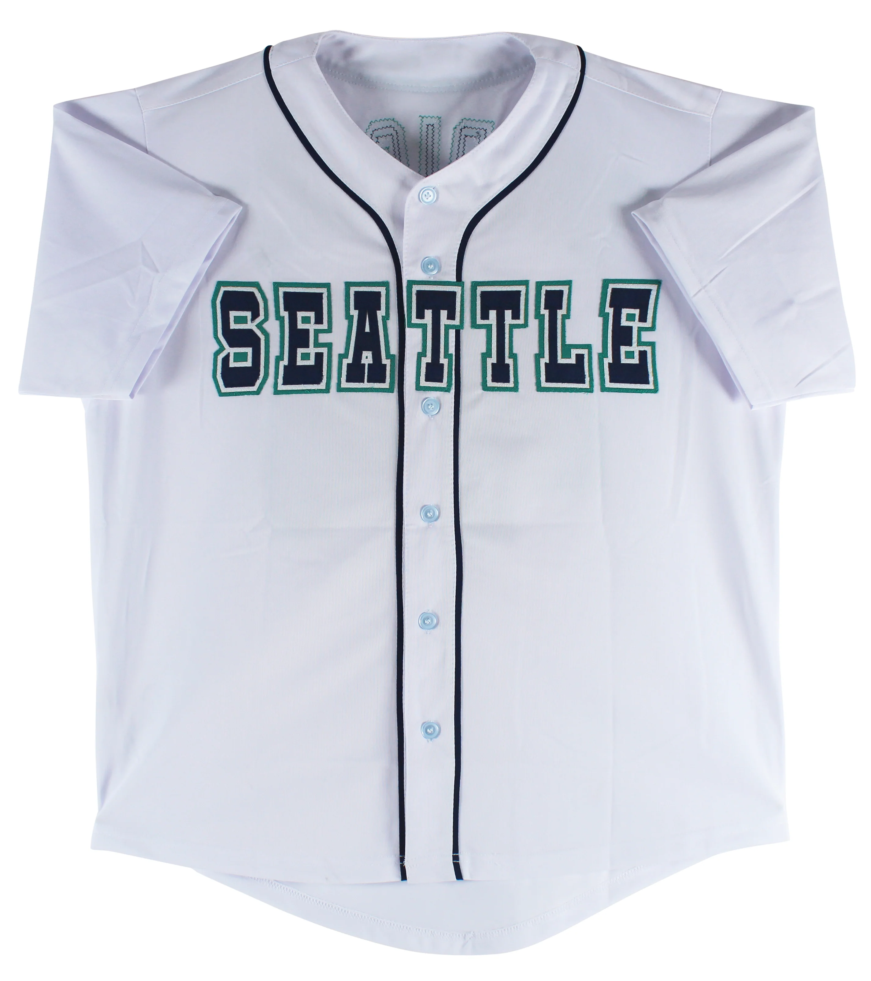 Julio Rodriguez Authentic Signed White Pro Style Jersey Autographed JSA - Image 4