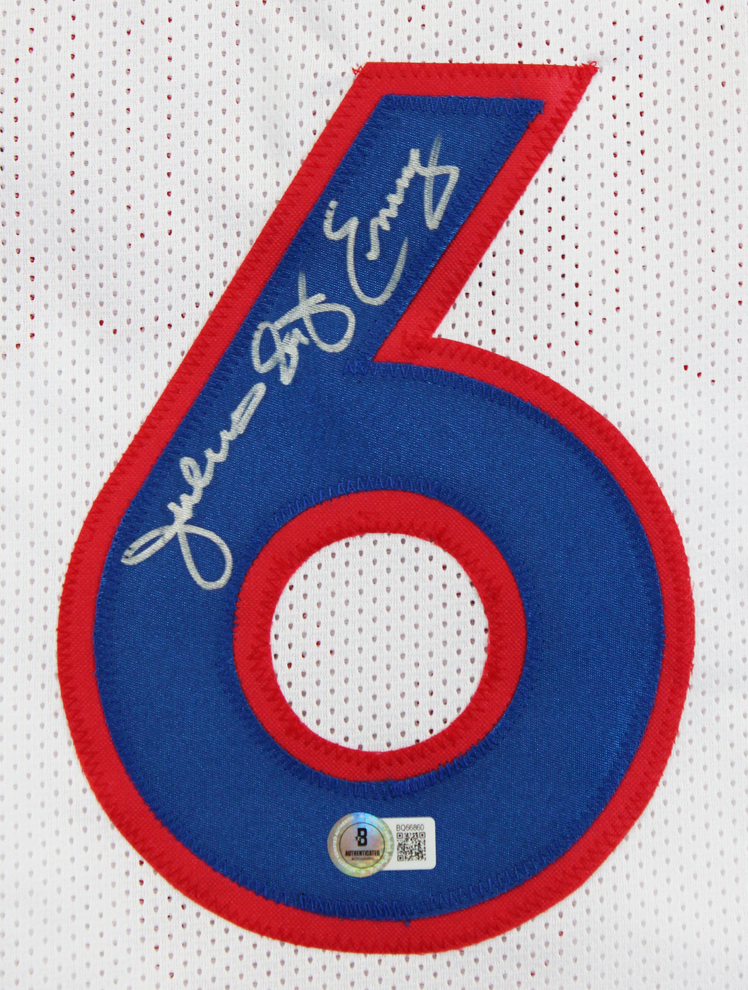 Julius "Dr. J" Erving Authentic Signed White Pro Style Jersey Autographed BAS - Image 3