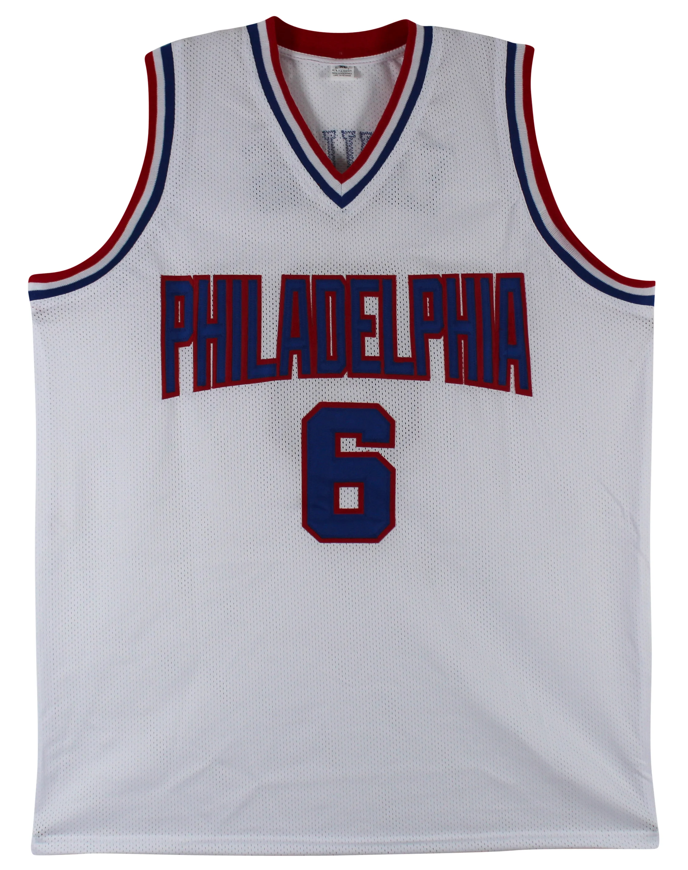 Julius "Dr. J" Erving Authentic Signed White Pro Style Jersey BAS Witnessed - Image 4