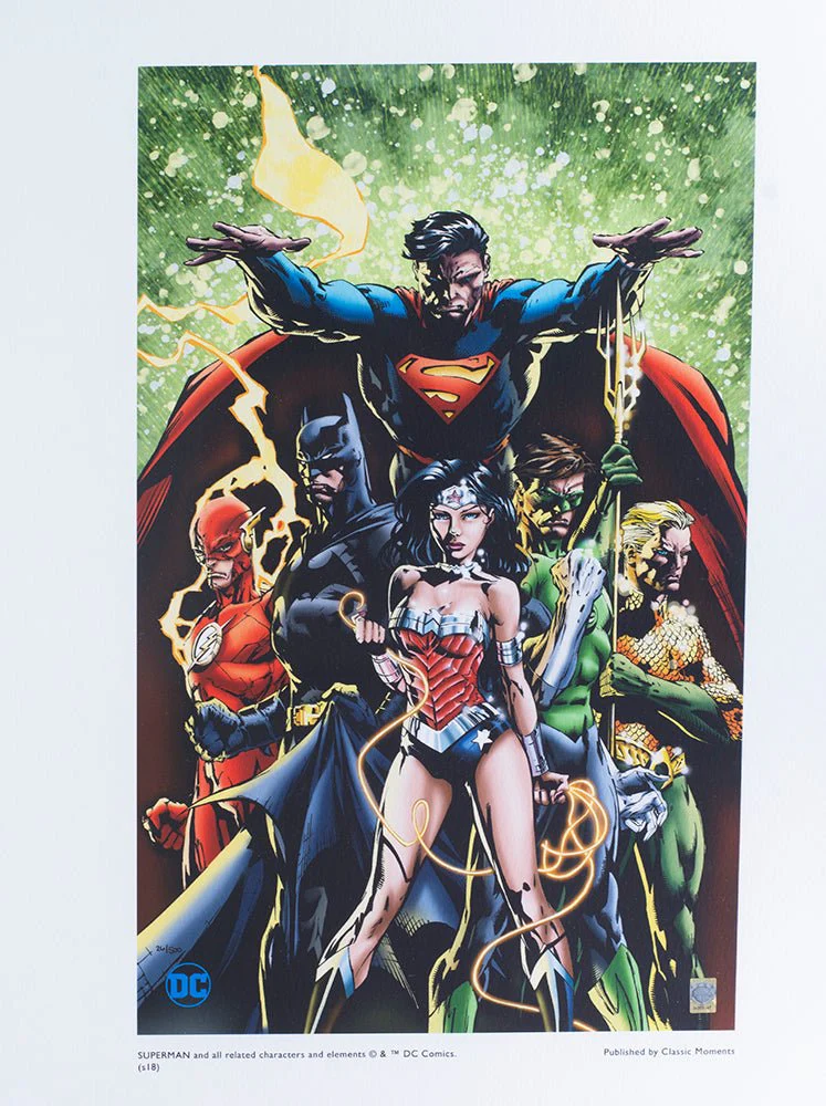 Justice League 12x16 Framed DC Comic Limited Edition Giclee - Image 2