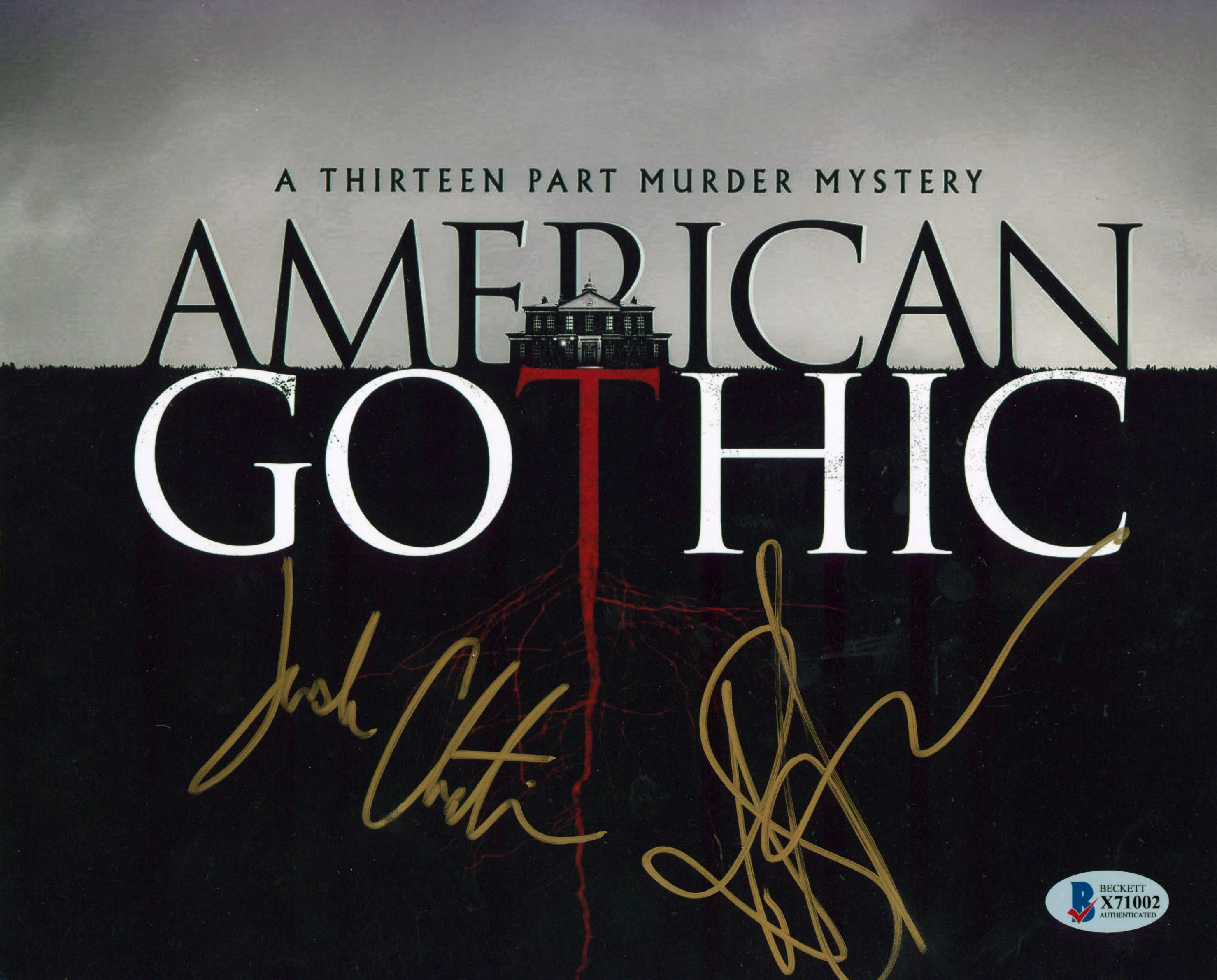 Justin Chatwin & Anthony Starr American Gothic Signed 8x10 Photo BAS #X71002 - Image 2
