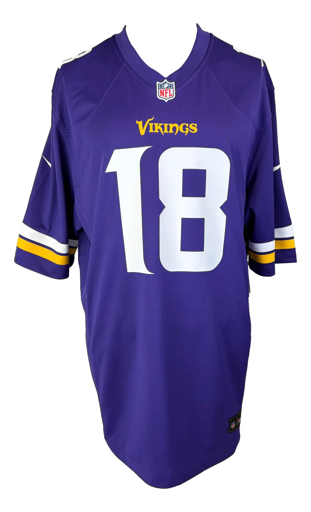Justin Jefferson Signed Minnesota Vikings Nike Game Jersey BAS - Image 3