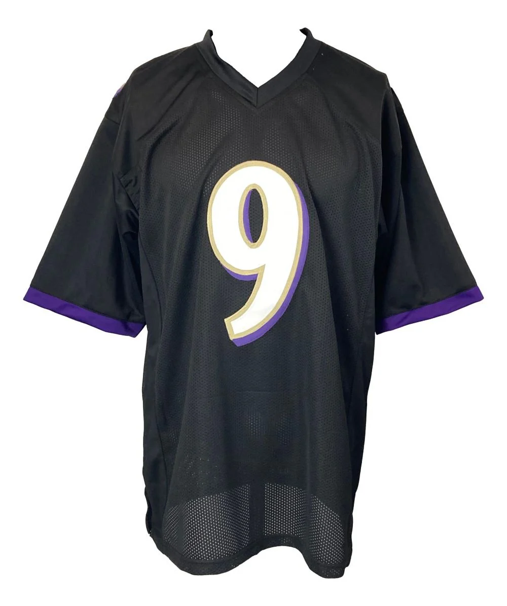 Justin Tucker Baltimore Signed Black Football Jersey JSA ITP - Image 3