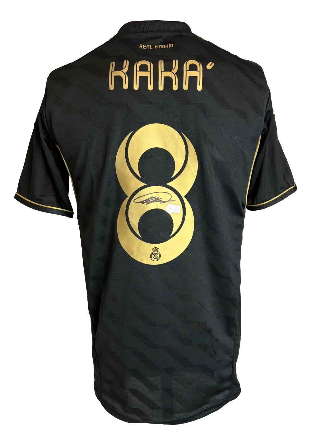 Kaka Signed Real Madrid Black Adidas Soccer Jersey BAS