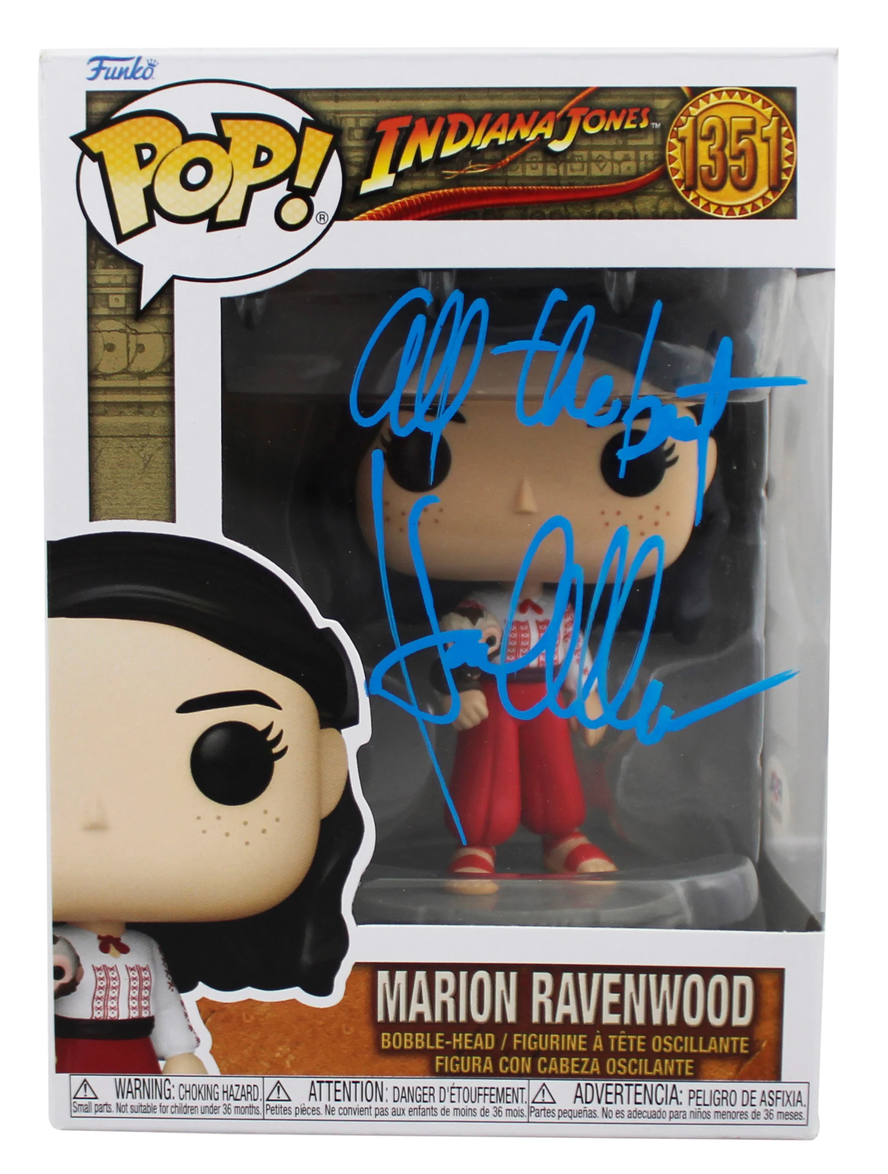 Karen Allen Indiana Jones "All The Best" Signed #1351 Funko Pop Figure PSA/DNA - Image 2