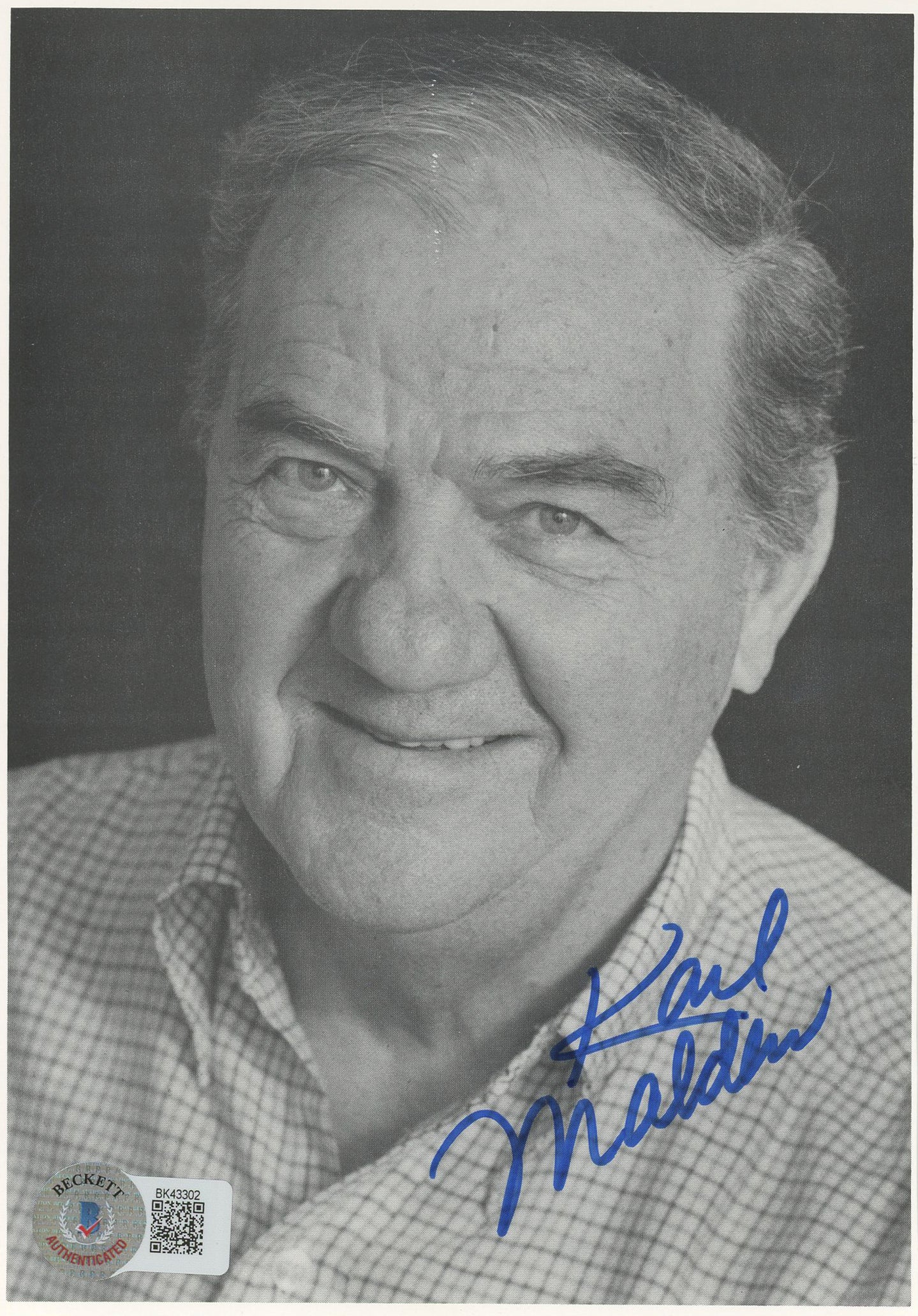 Karl Malden The Streets of San Francisco Authentic Signed 5x7 Photo BAS #BK43302 - Image 2