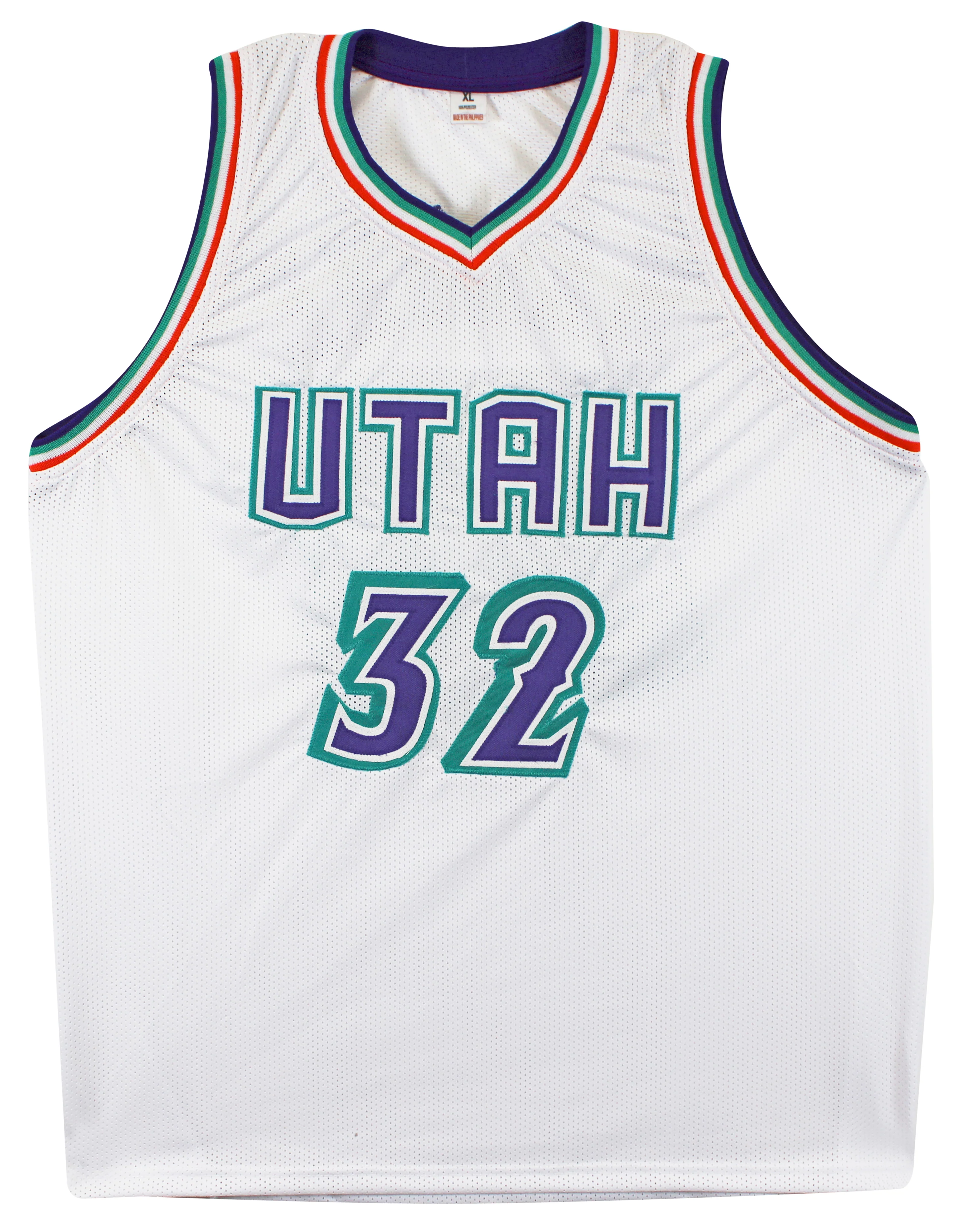 Karl Malone Authentic Signed White Pro Style Jersey Autographed BAS Witnessed - Image 4