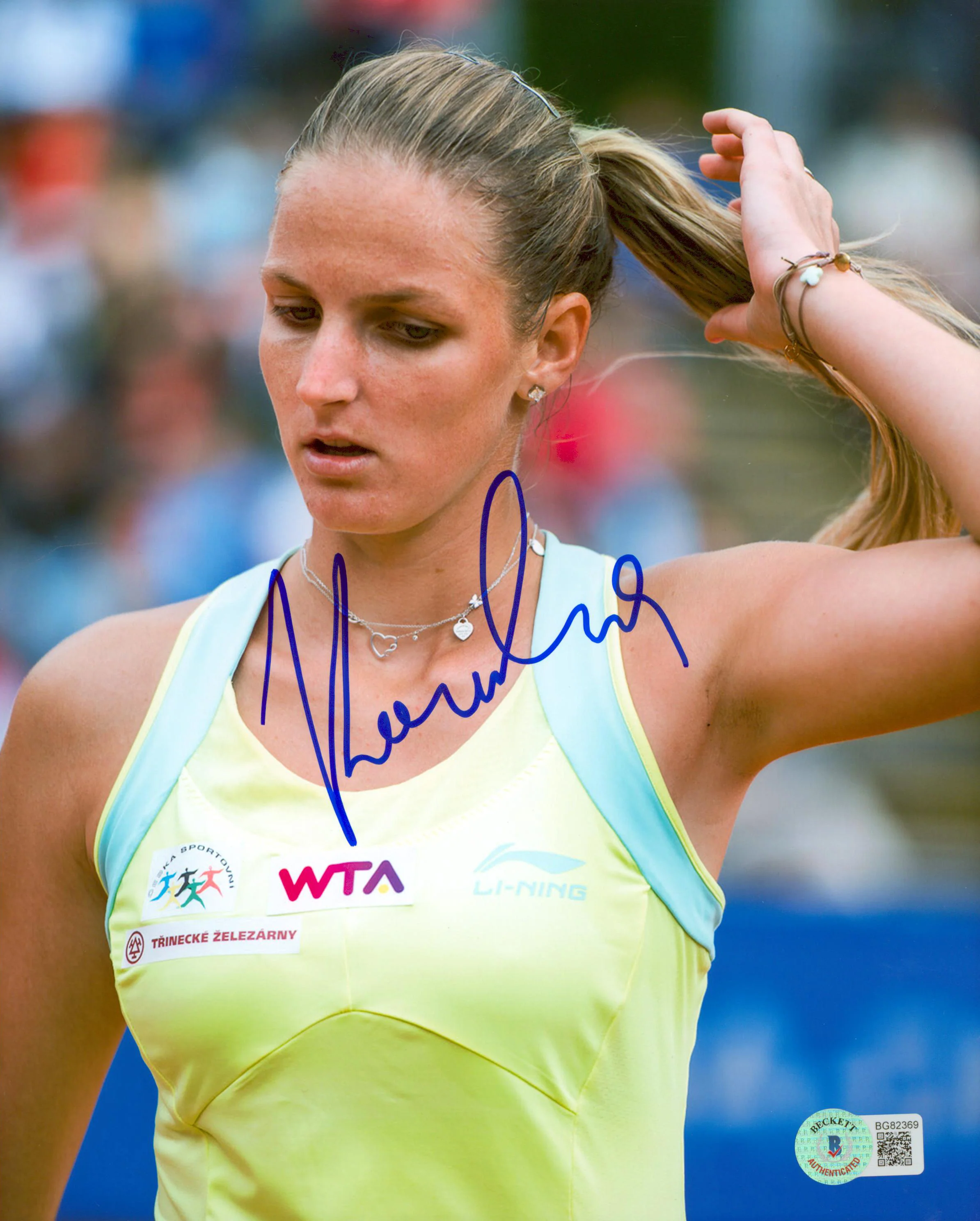 Karolina Pliskova Authentic Signed 8x10 Photo Autographed BAS #BG82369 - Image 2