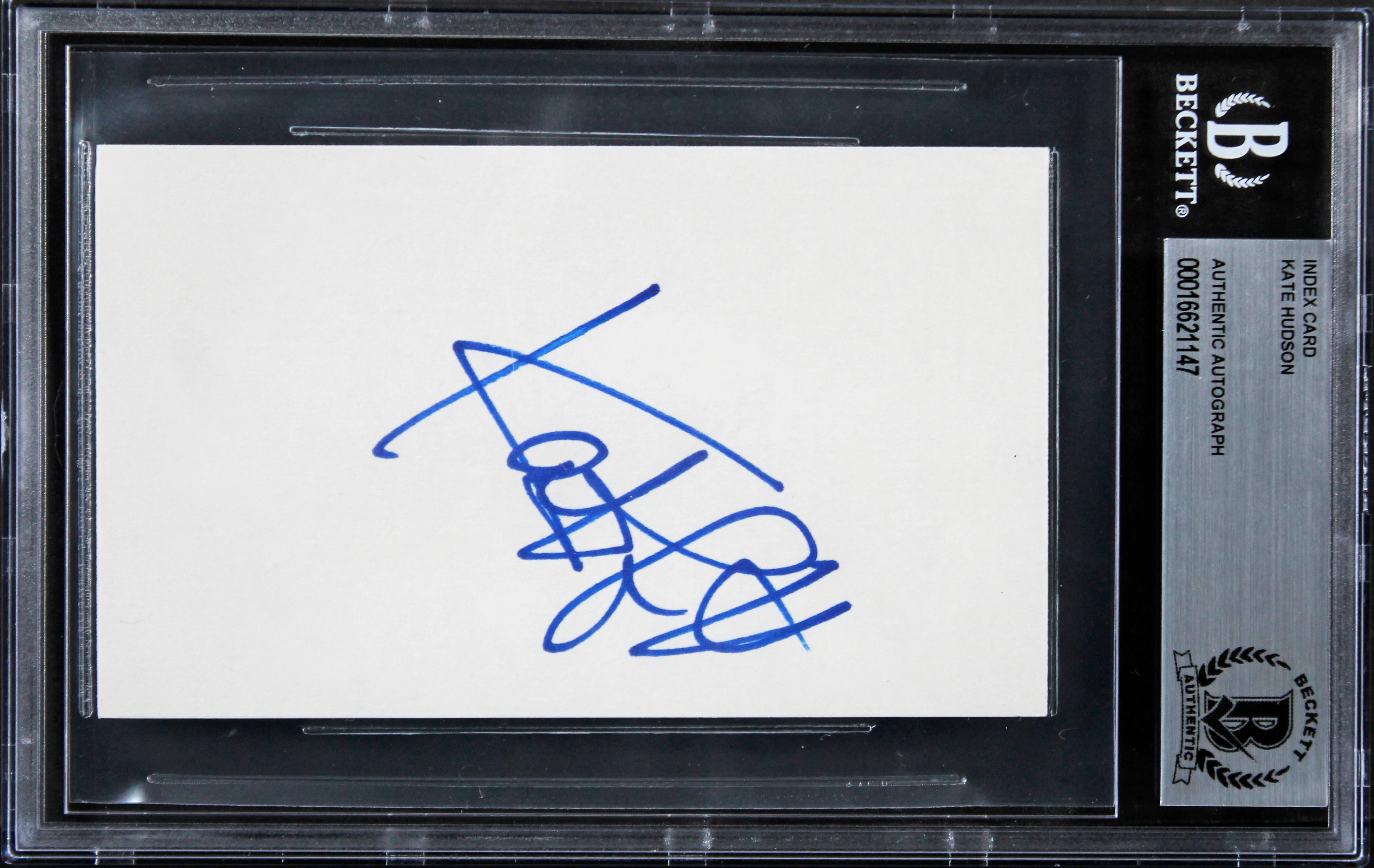 Kate Hudson Almost Famous Authentic Signed 3x5 Index Card BAS Slabbed 2