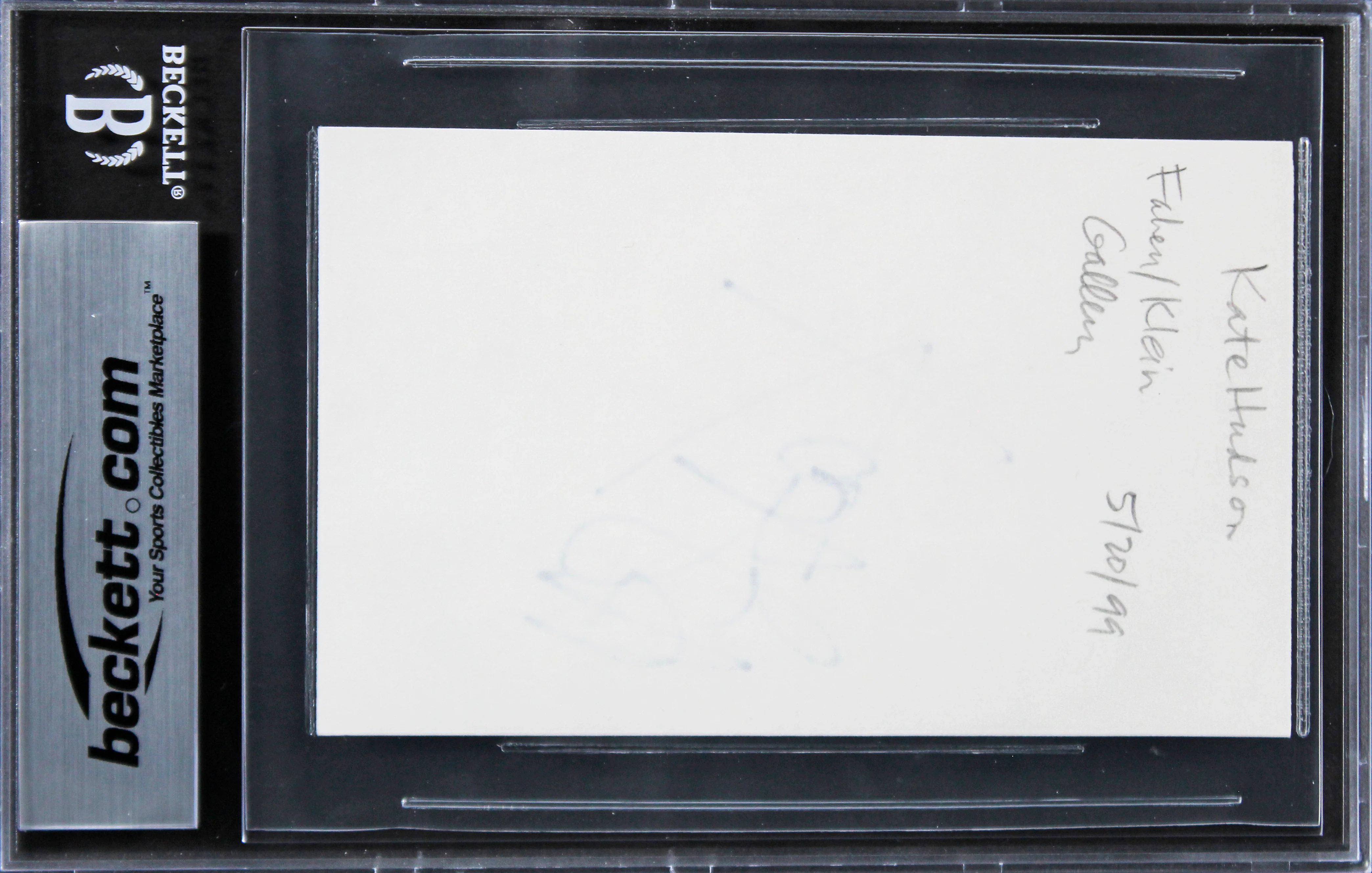 Kate Hudson Almost Famous Authentic Signed 3x5 Index Card BAS Slabbed 2 - Image 3