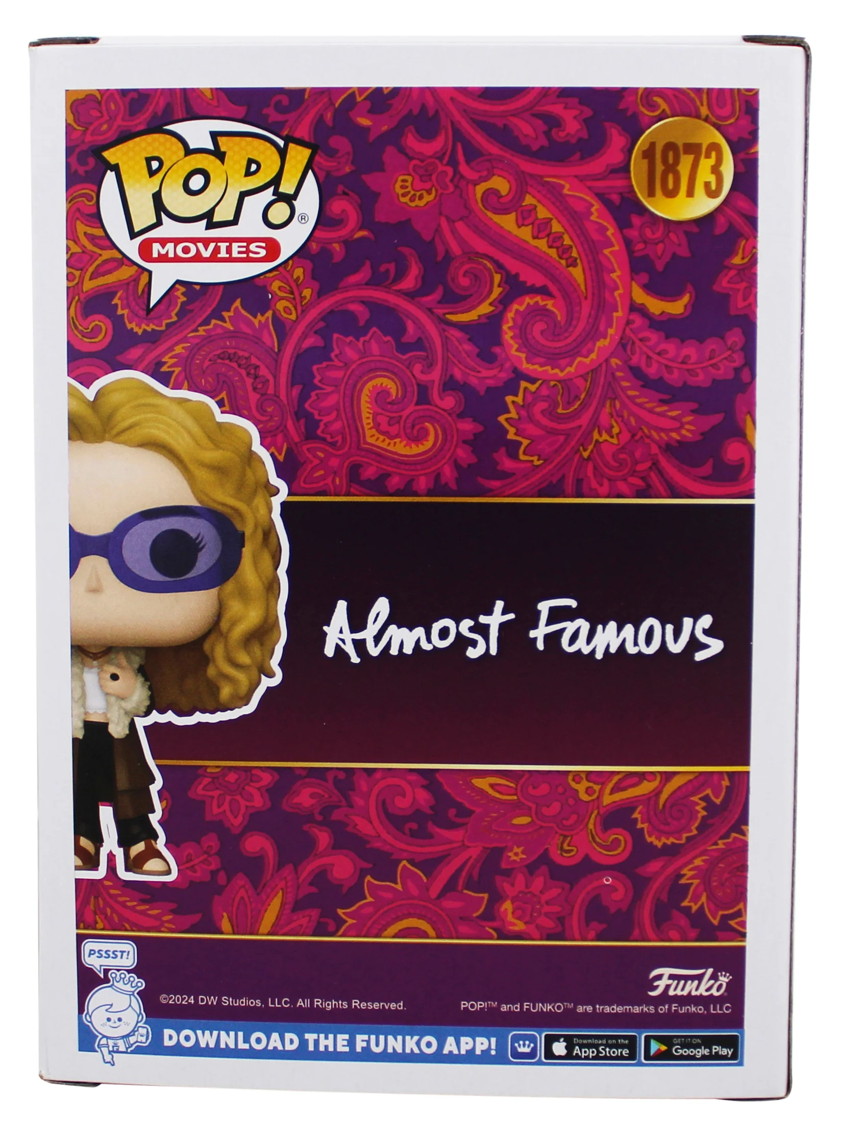 Kate Hudson Almost Famous Signed Penny Lane #1873 Funko Pop Figure BAS #BV73187 - Image 5