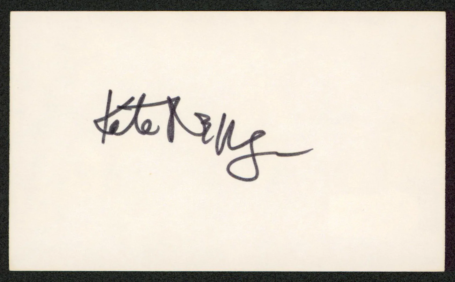 Kate Nelligan The Cider House Rules Authentic Signed 3x5 Index Card BAS #BW70028 - Image 2