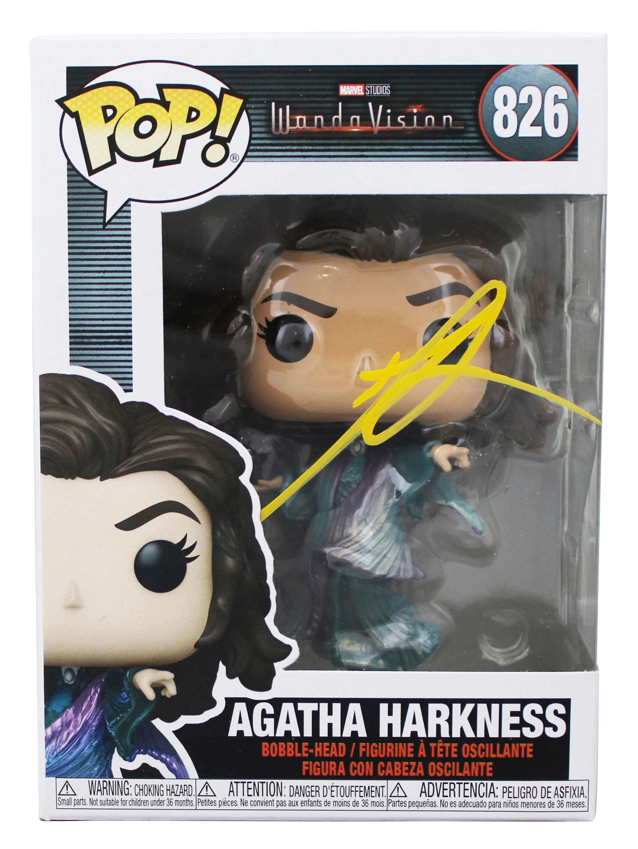 Kathryn Hahn WandaVision Signed #826 Funko Pop Vinyl Figure PSA/DNA #AP84509 - Image 2