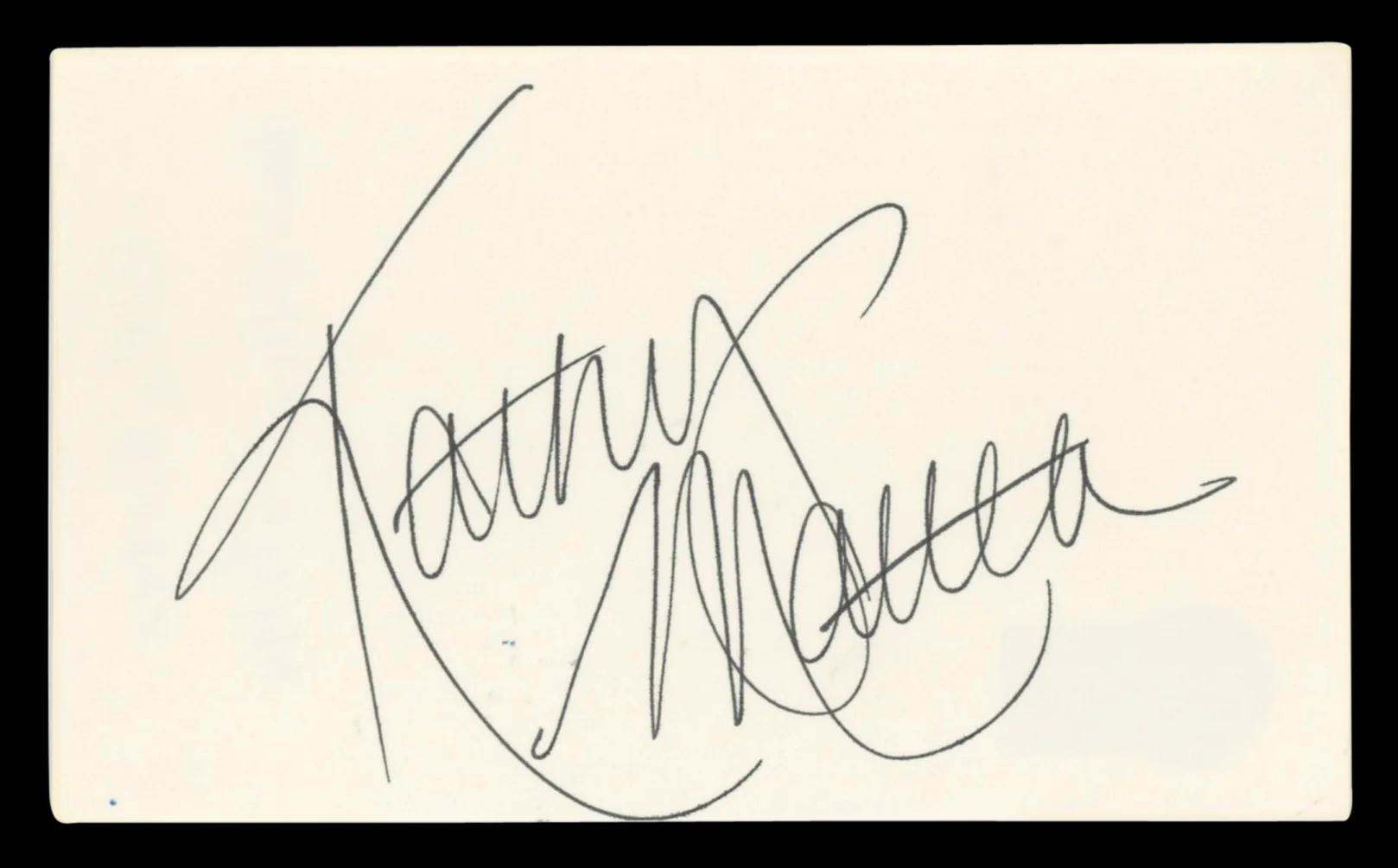 Kathy Mattea Authentic Signed 3x5 Index Card Autographed BAS #BV03103 - Image 2