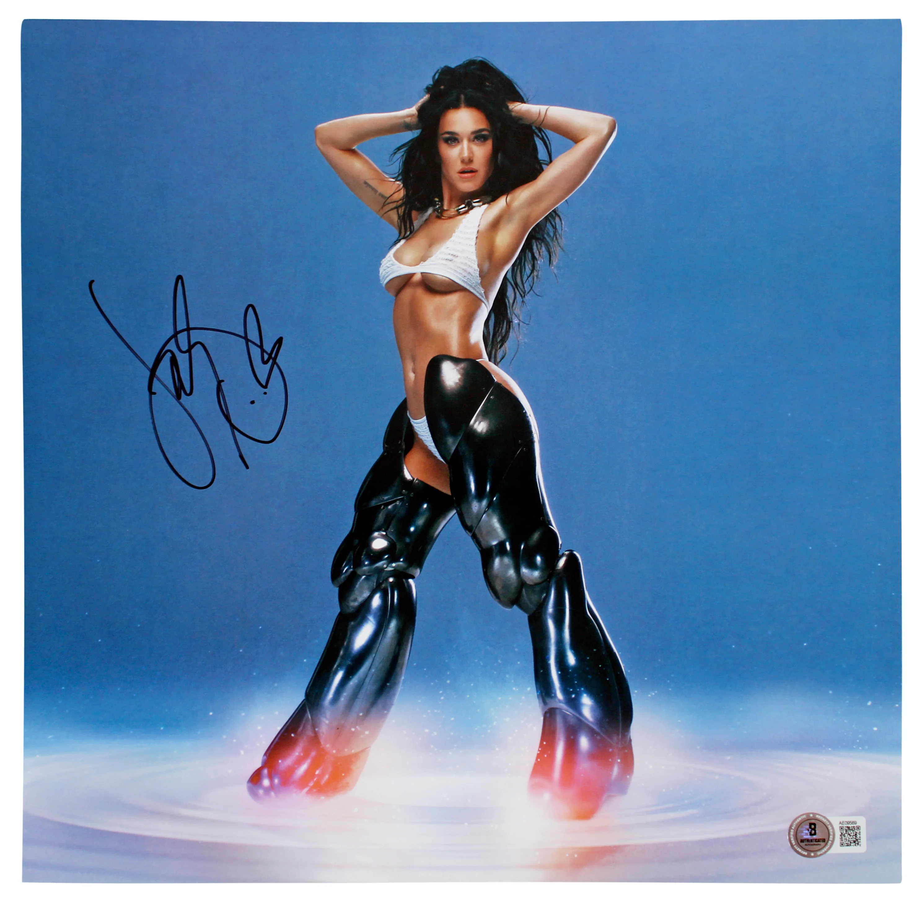 Katy Perry Authentic Signed 143 Album Flat w/ Album & Vinyl Autographed BAS - Image 3