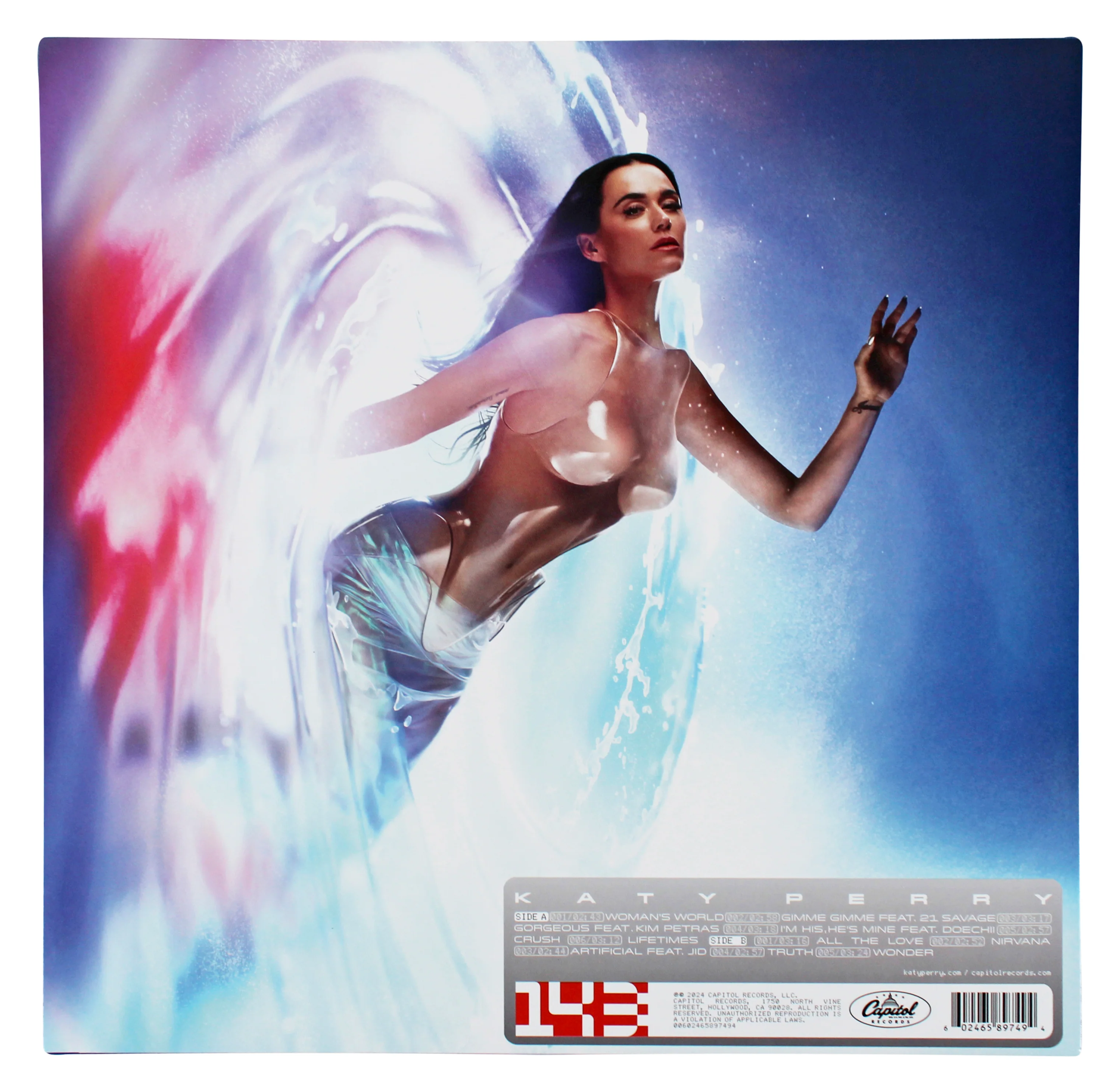 Katy Perry Authentic Signed 143 Album Flat w/ Album & Vinyl Autographed BAS - Image 6
