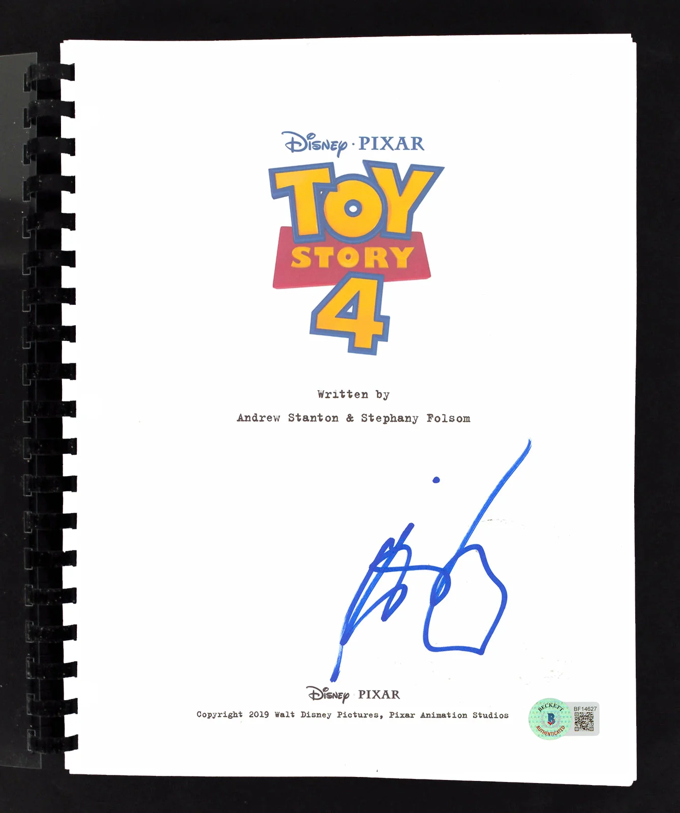 Keegan-Michael Key Toy Story 4 Authentic Signed Movie Script BAS #BF14627 - Image 2