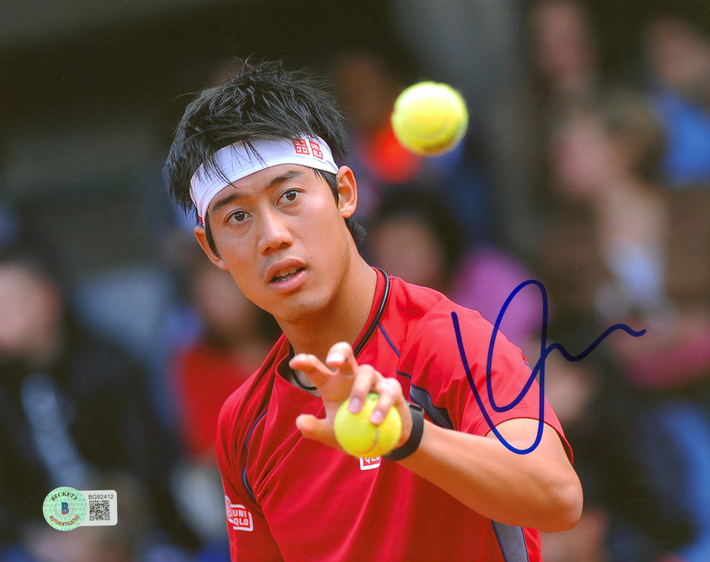 Kei Nishikori Authentic Signed 8x10 Photo Autographed BAS #BG82412