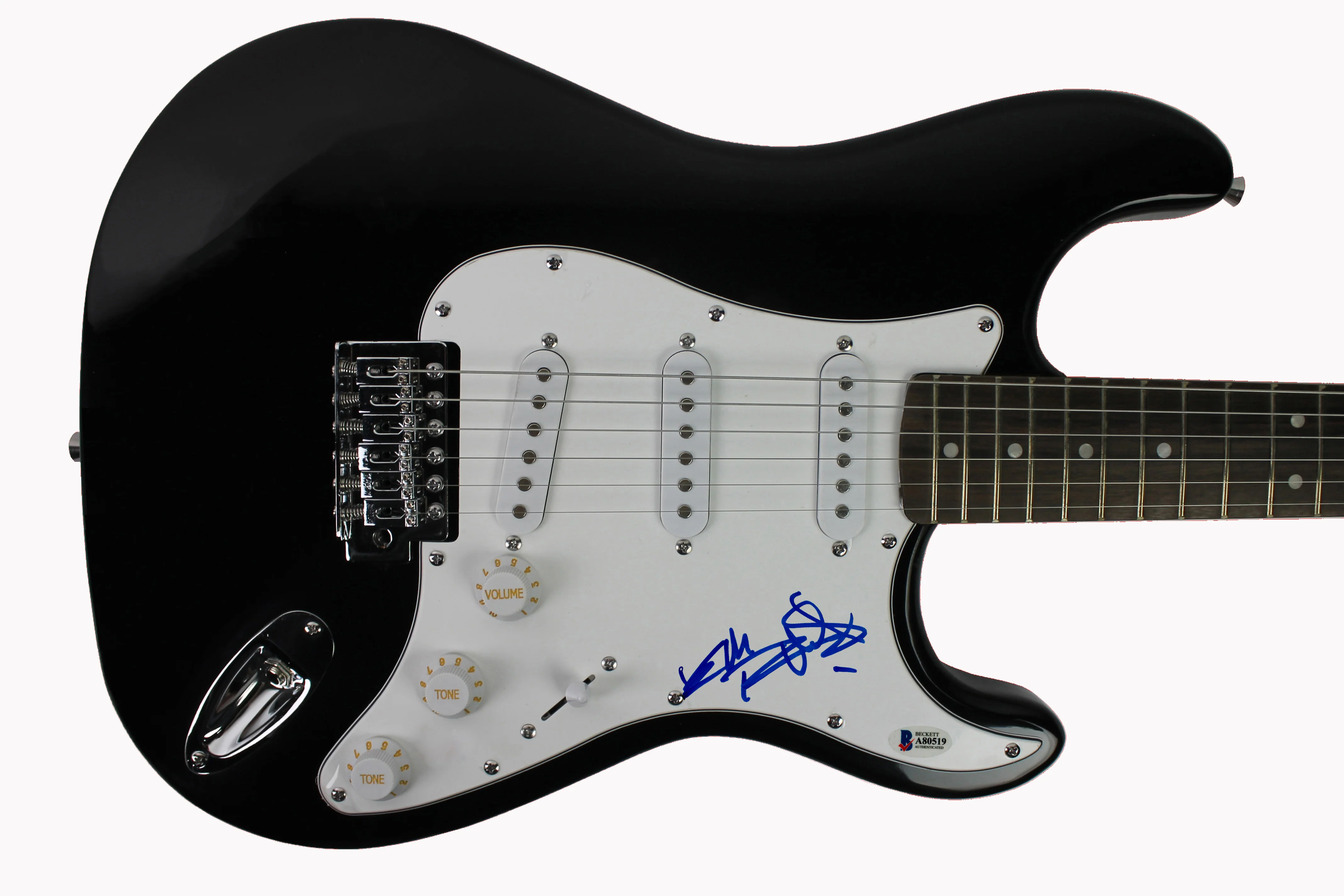 Keith Richards Rolling Stones Authentic Signed Black Electric Guitar BAS #A80519 - Image 2