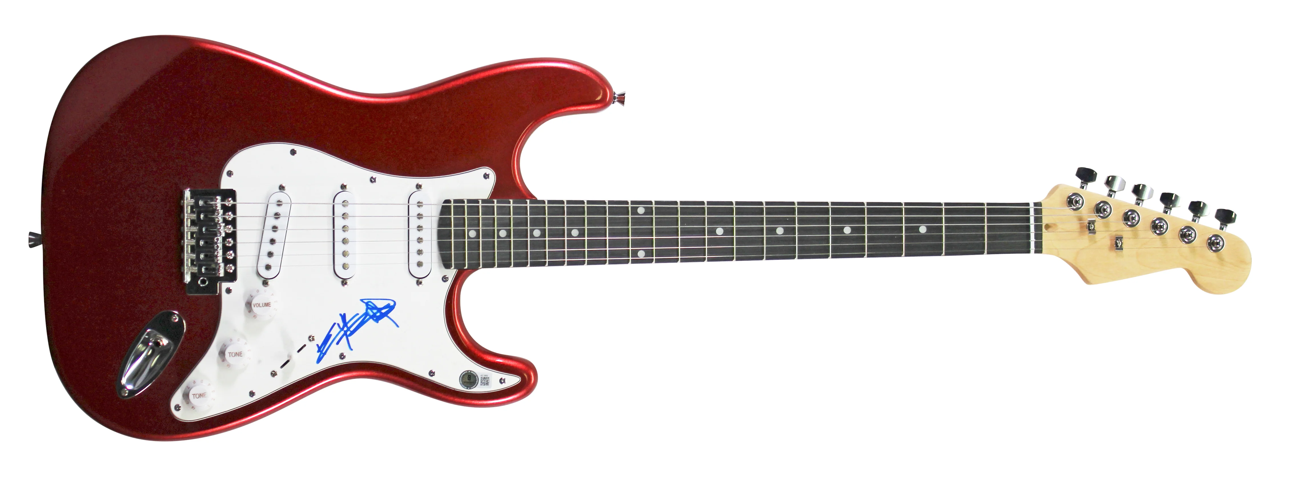 Keith Richards Rolling Stones Authentic Signed Red Electric Guitar BAS #AE13003 - Image 3