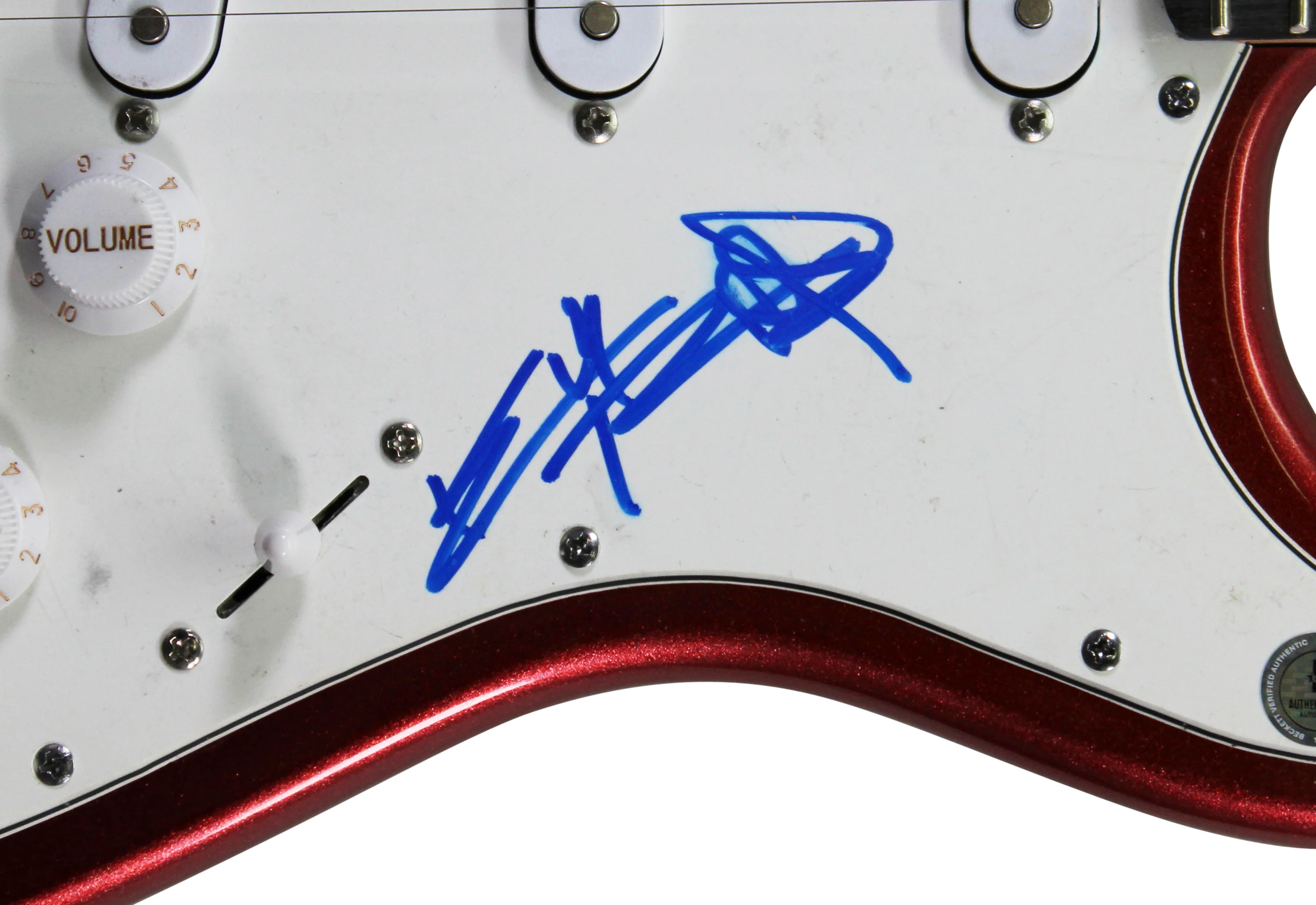 Keith Richards Rolling Stones Authentic Signed Red Electric Guitar BAS #AE13003 - Image 4