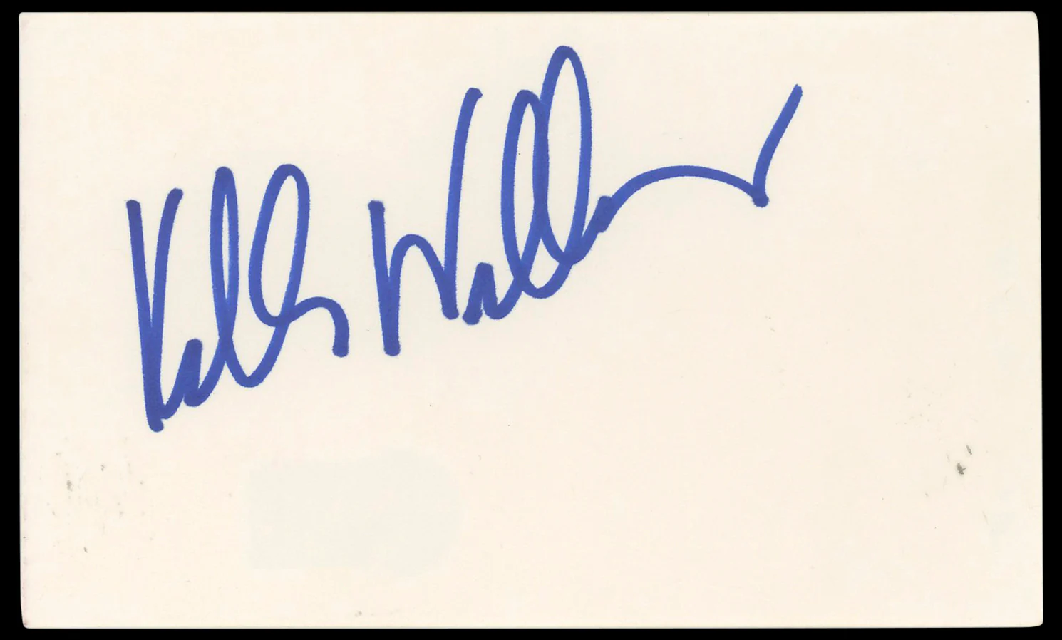 Kelli Williams The Practice Authentic Signed 3x5 Index Card BAS #BP50646
