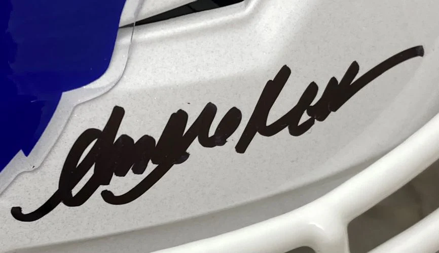 Kelly Thomas Reed Signed Bills FS Authentic SpeedFlex Helmet Bills Dynasty 2 BAS - Image 4
