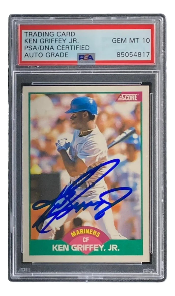 Ken Griffey Jr Signed Mariners 1989 Score #100T Rookie Card PSA/DNA Gem MT 10 - Image 4