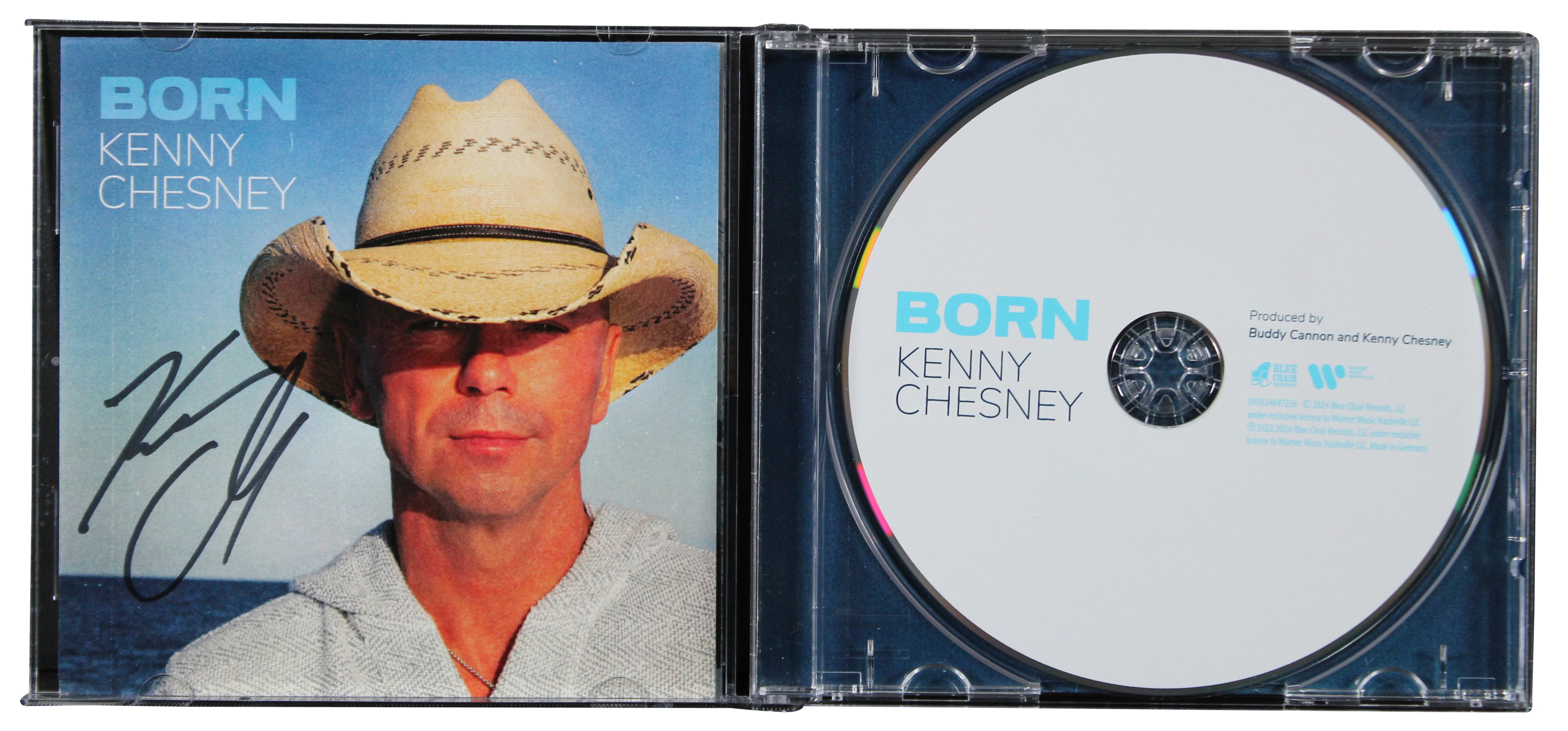 Kenny Chesney Authentic Signed Born Cd Insert W/ Disk Autographed BAS - Image 5