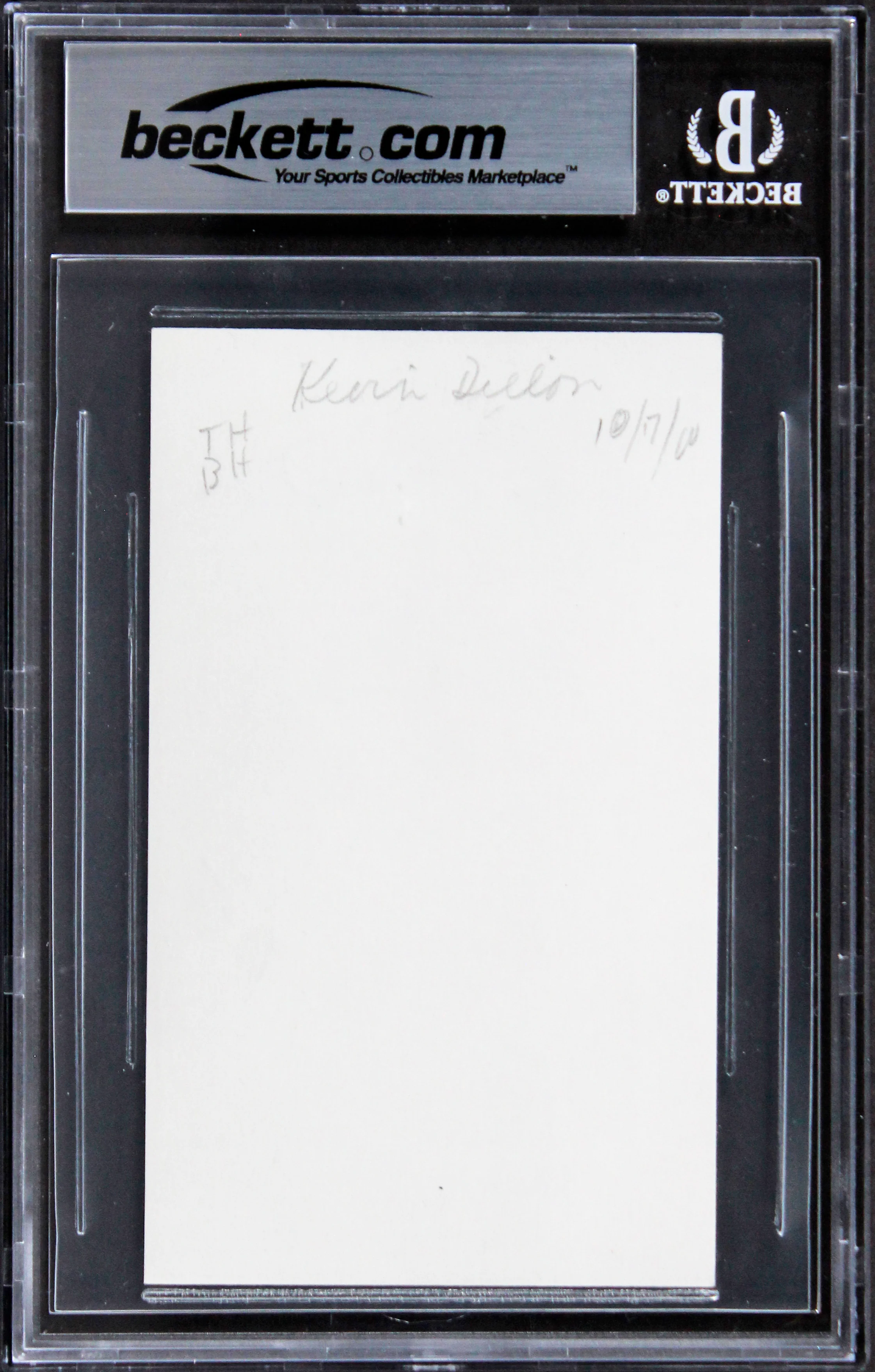 Kevin Dillon Entourage Authentic Signed 3x5 Index Card w/ Blue Sig BAS Slabbed 2 - Image 3