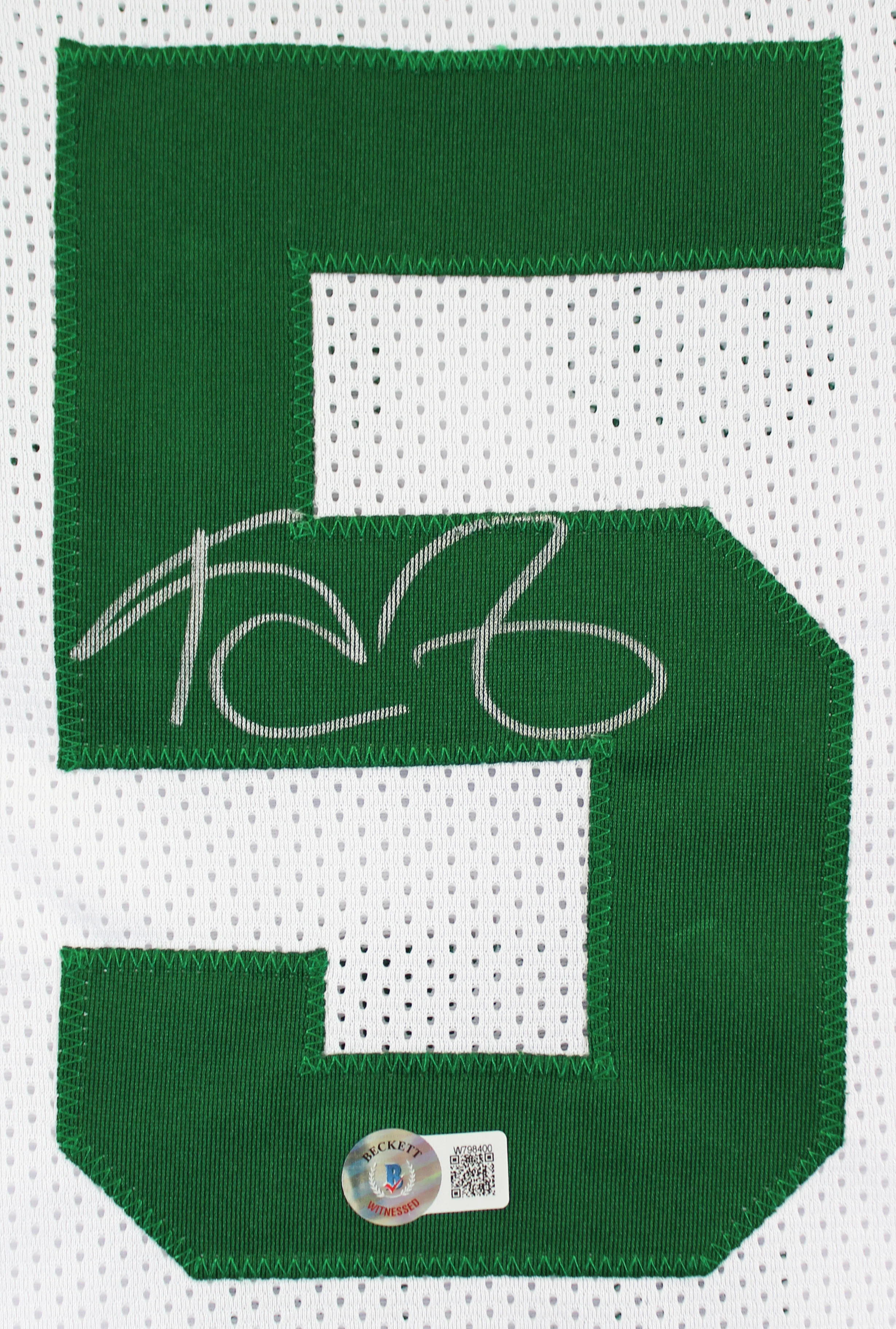 Kevin Garnett Authentic Signed White Pro Style Jersey BAS Witnessed - Image 3