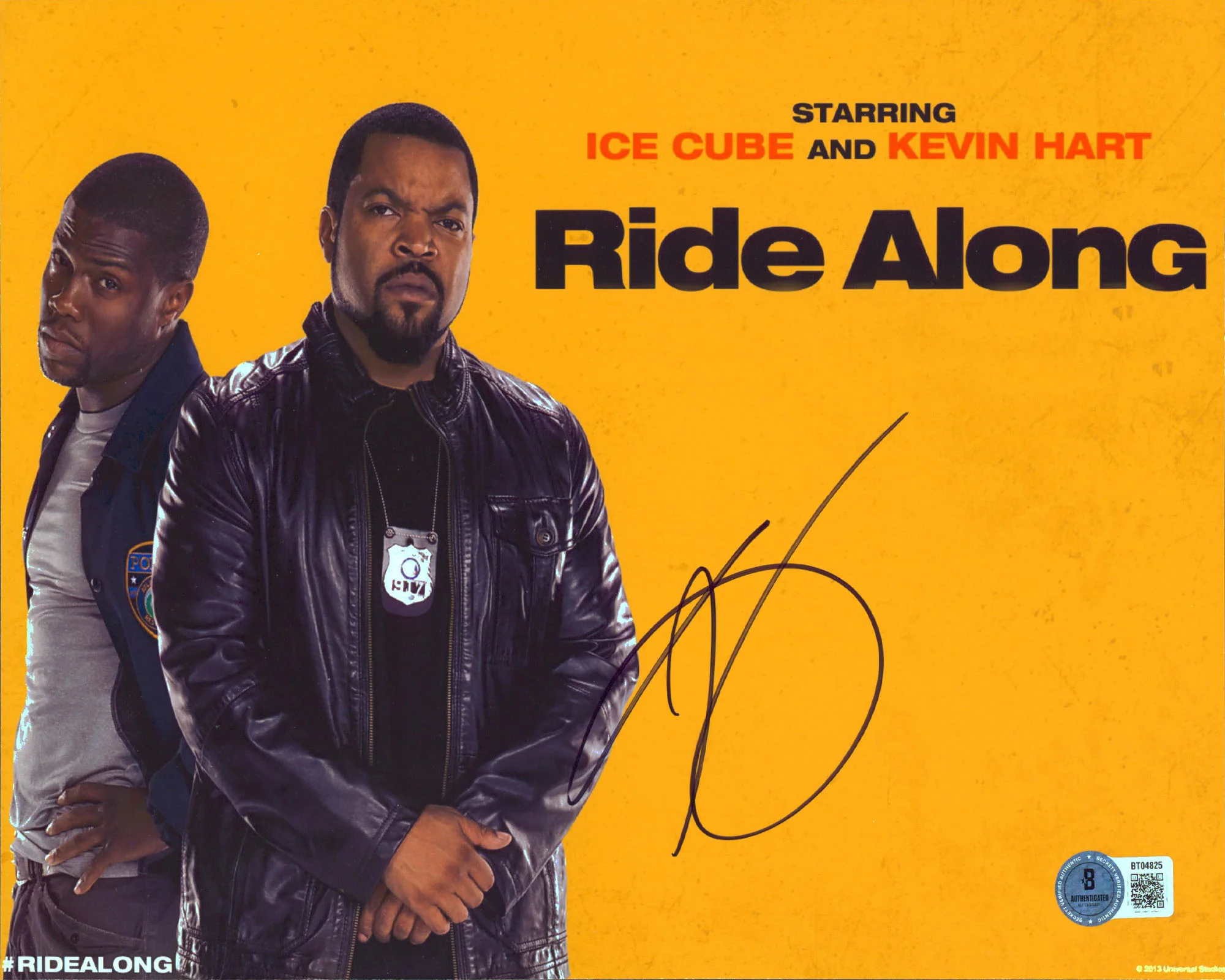 Kevin Hart Ride Along Authentic Signed 8.5x10 Horizontal Photo BAS #BT04825 - Image 2