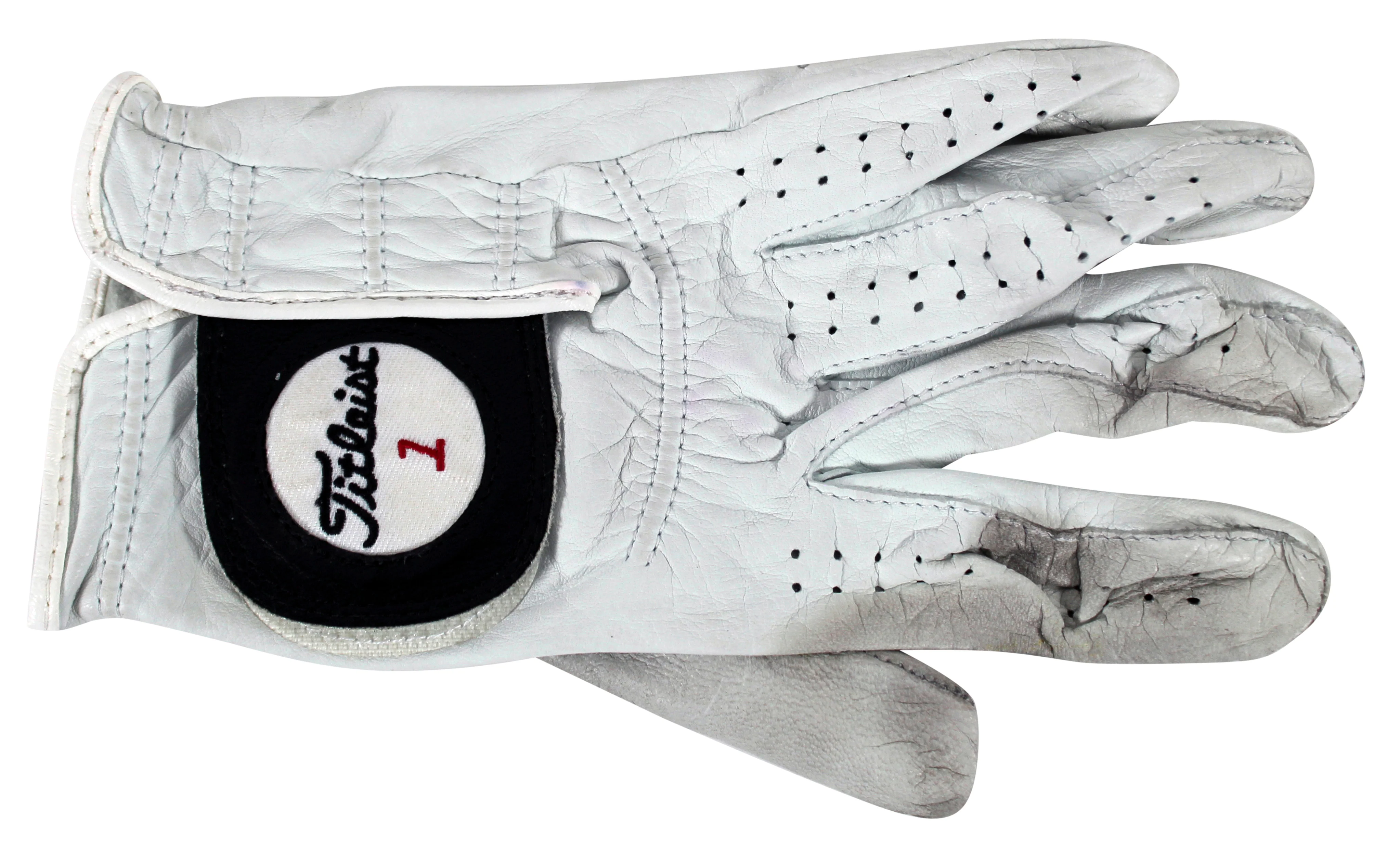 Kevin Na "K-Na" Authentic Signed Match Worn White Titleist Glove BAS #BJ19877 - Image 4