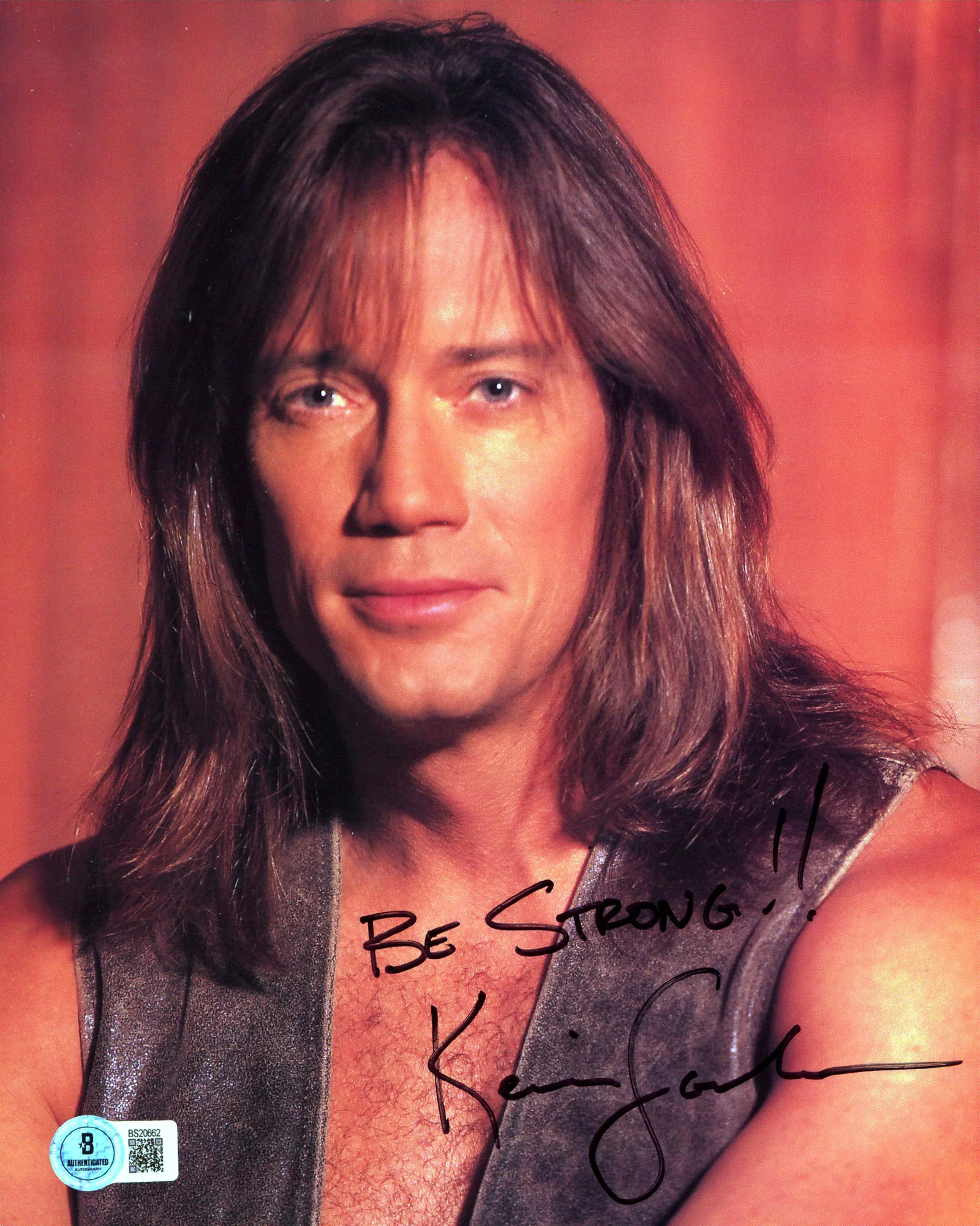 Kevin Sorbo Hercules "Be Strong!!" Authentic Signed 8x10 Photo BAS #BS20662 - Image 2