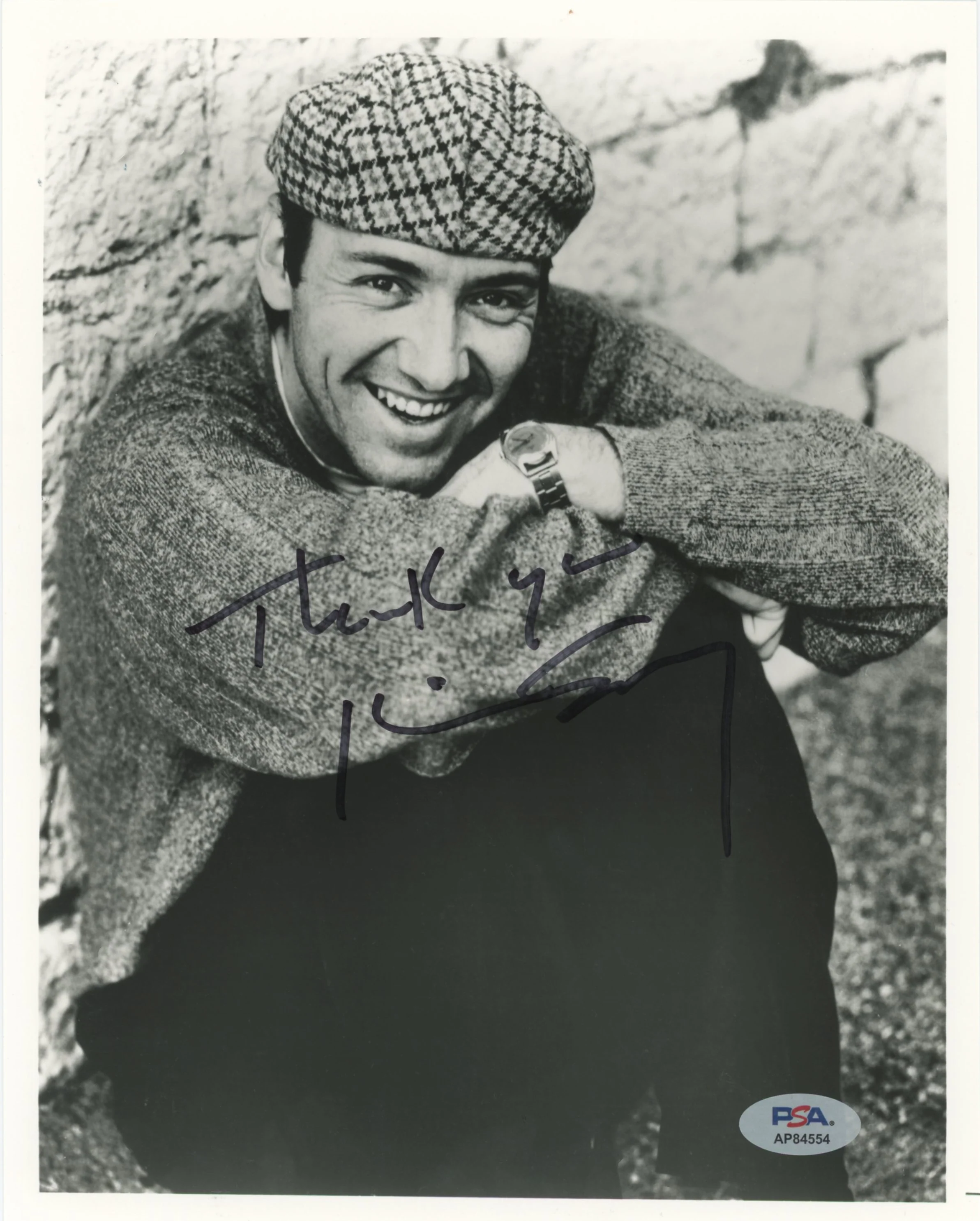 Kevin Spacey L.A. Confidential "Thank You" Signed 8x10 Photo PSA AP84554 - Image 2