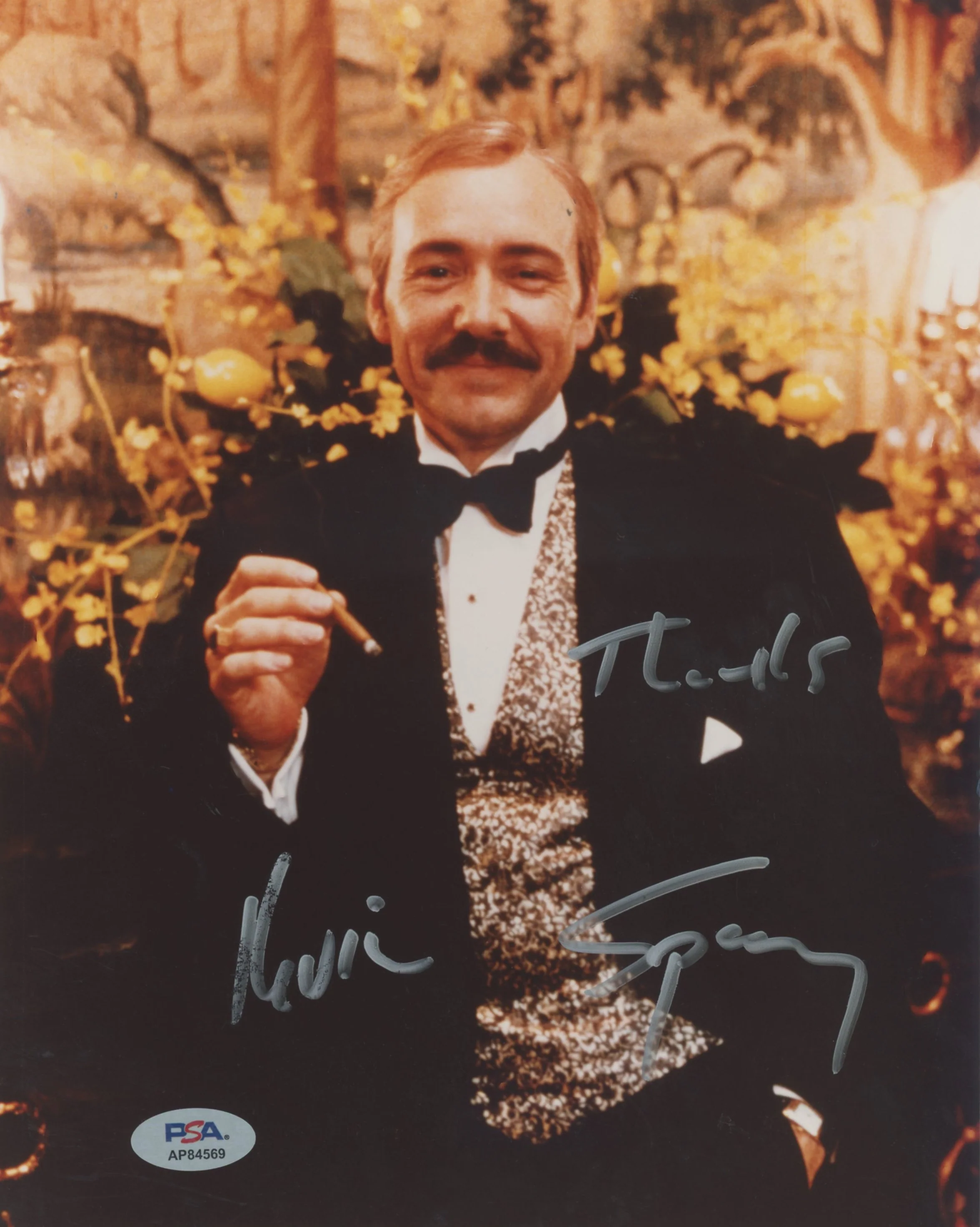 Kevin Spacey Midnight Garden "Thanks" Authentic Signed 8x10 Photo PSA #AP84569