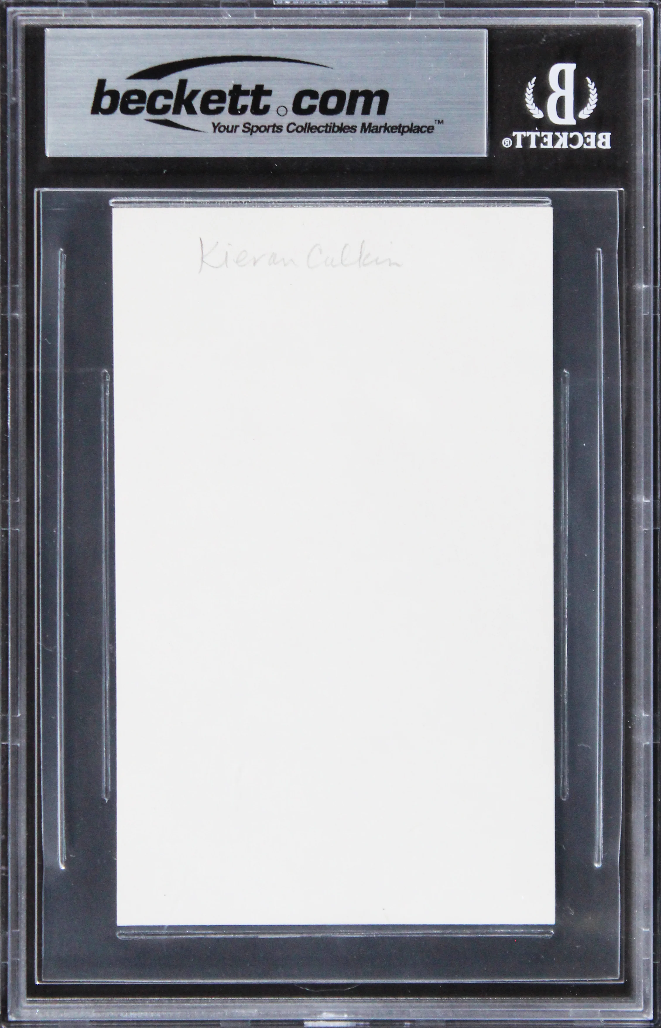 Kieran Culkin Home Alone Authentic Signed 3x5 Index Card BAS Slabbed 2 - Image 3
