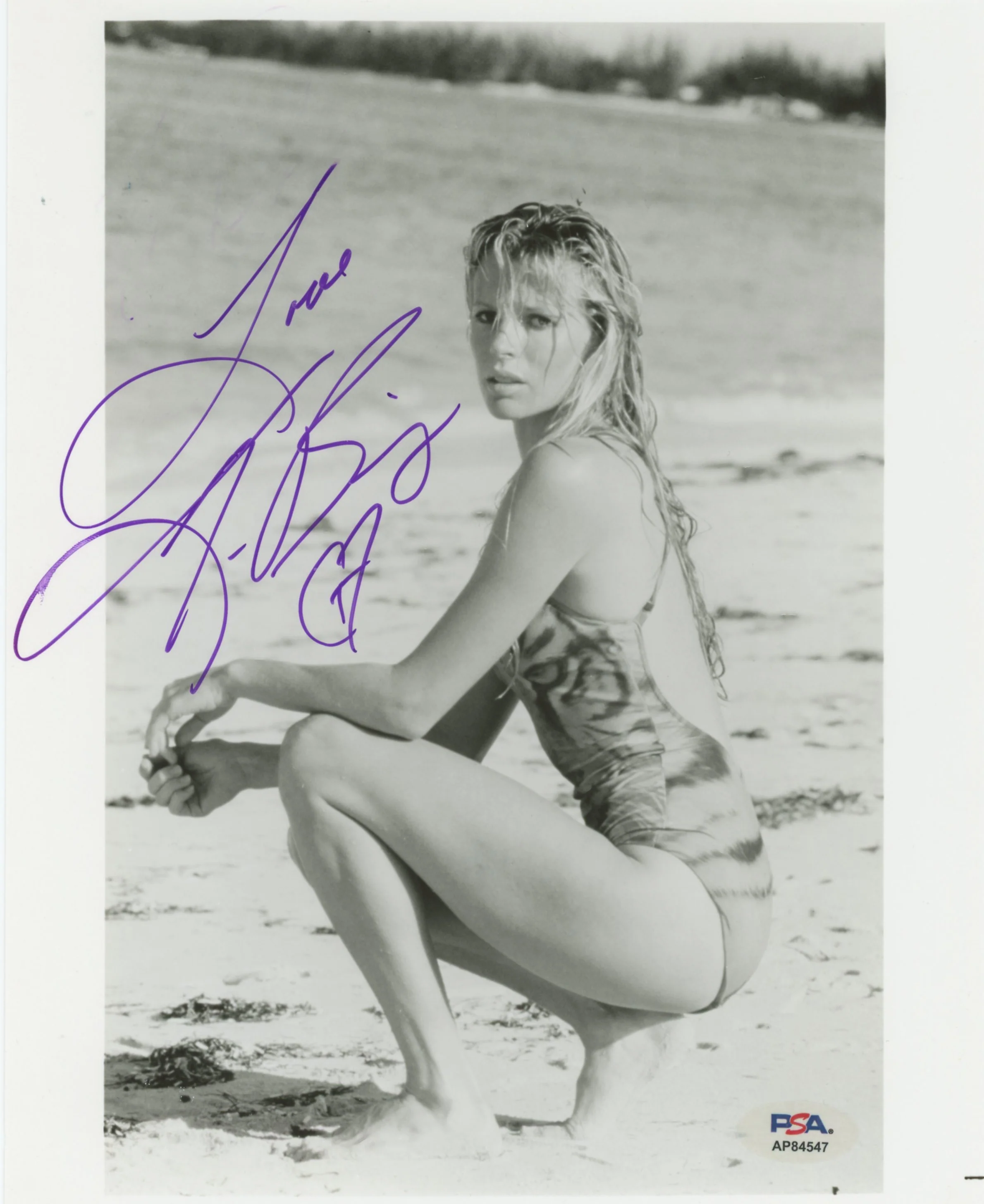 Kim Bassinger Never Say Again "Love" Authentic Signed 8x10 Photo PSA AP84547