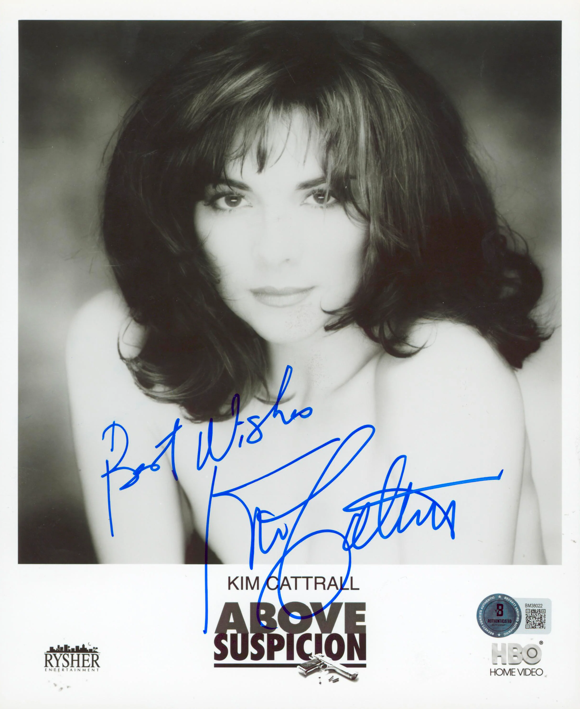 Kim Cattrall Above Suspicion "Best Wishes" Signed 8x10 Photo BAS #BM38022