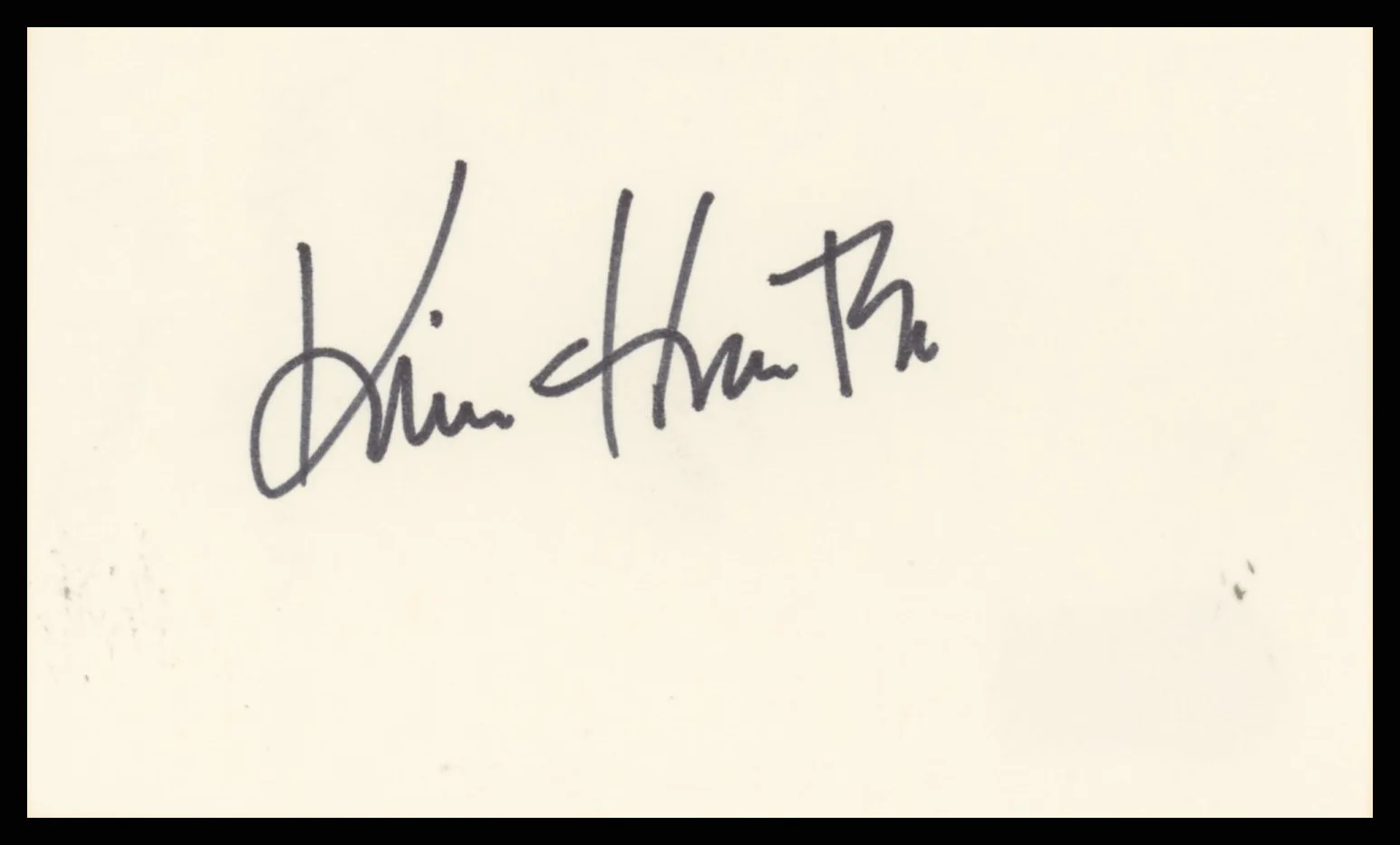 Kim Hunter A Streetcar Named Desire Authentic Signed 3x5 Index Card BAS #BR26830 - Image 2