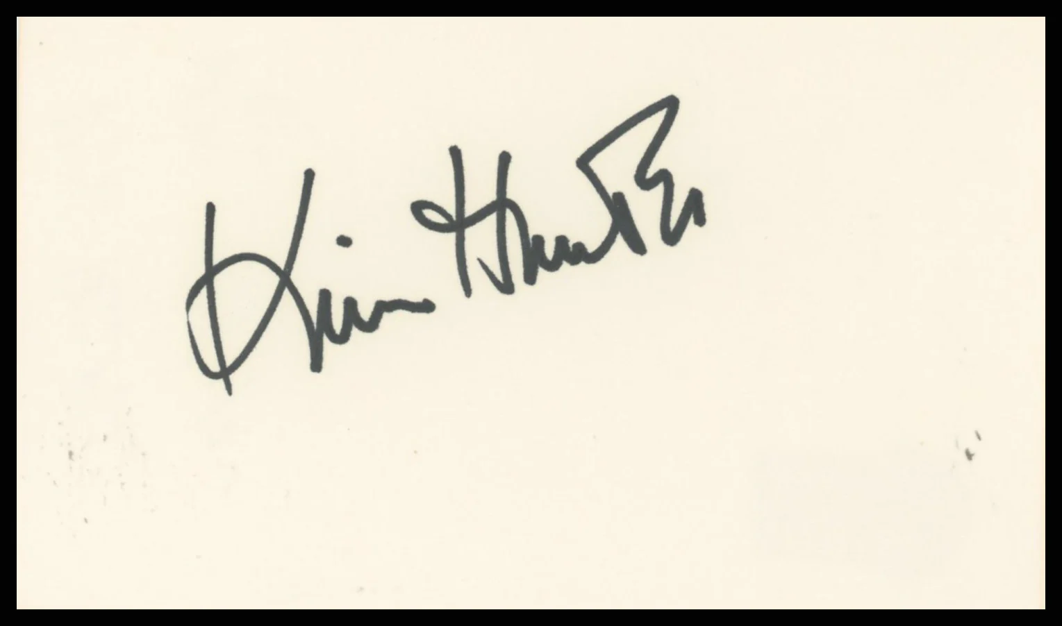Kim Hunter A Streetcar Named Desire Authentic Signed 3x5 Index Card BAS #BR26831 - Image 2